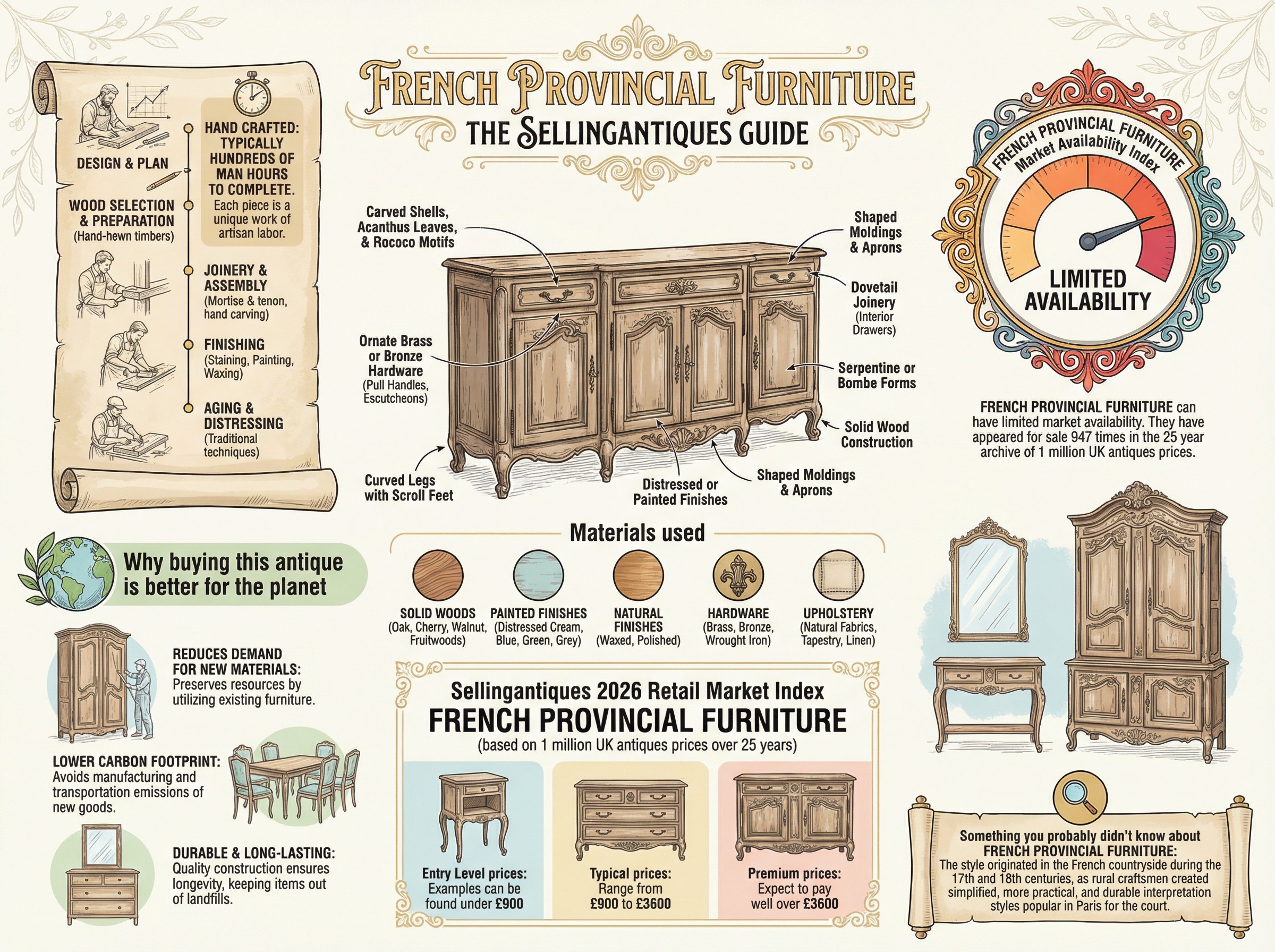 French Provincial Furniture Guide Infographic