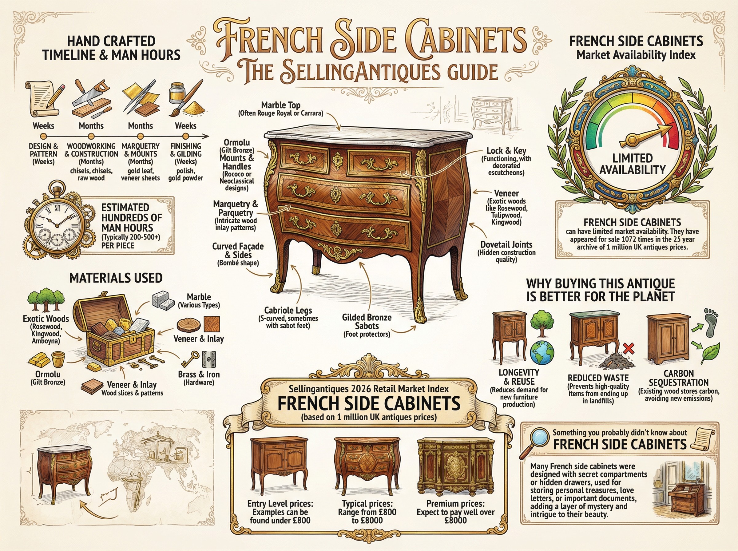 French Side Cabinets Guide Infographic