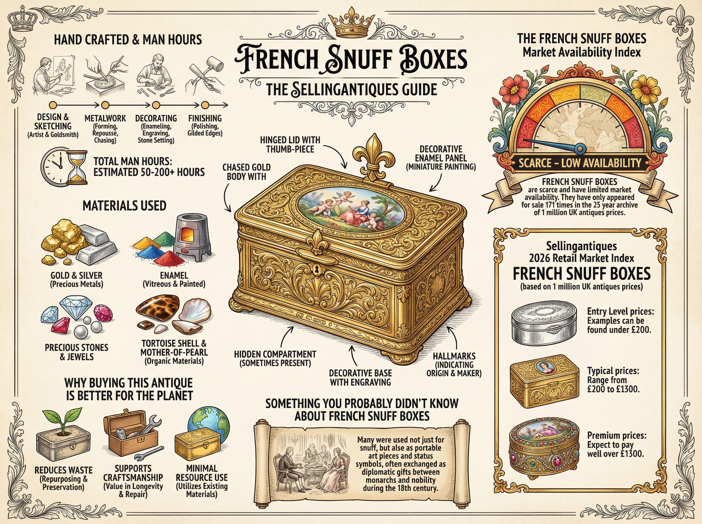 French Snuff Boxes Guide Infographic