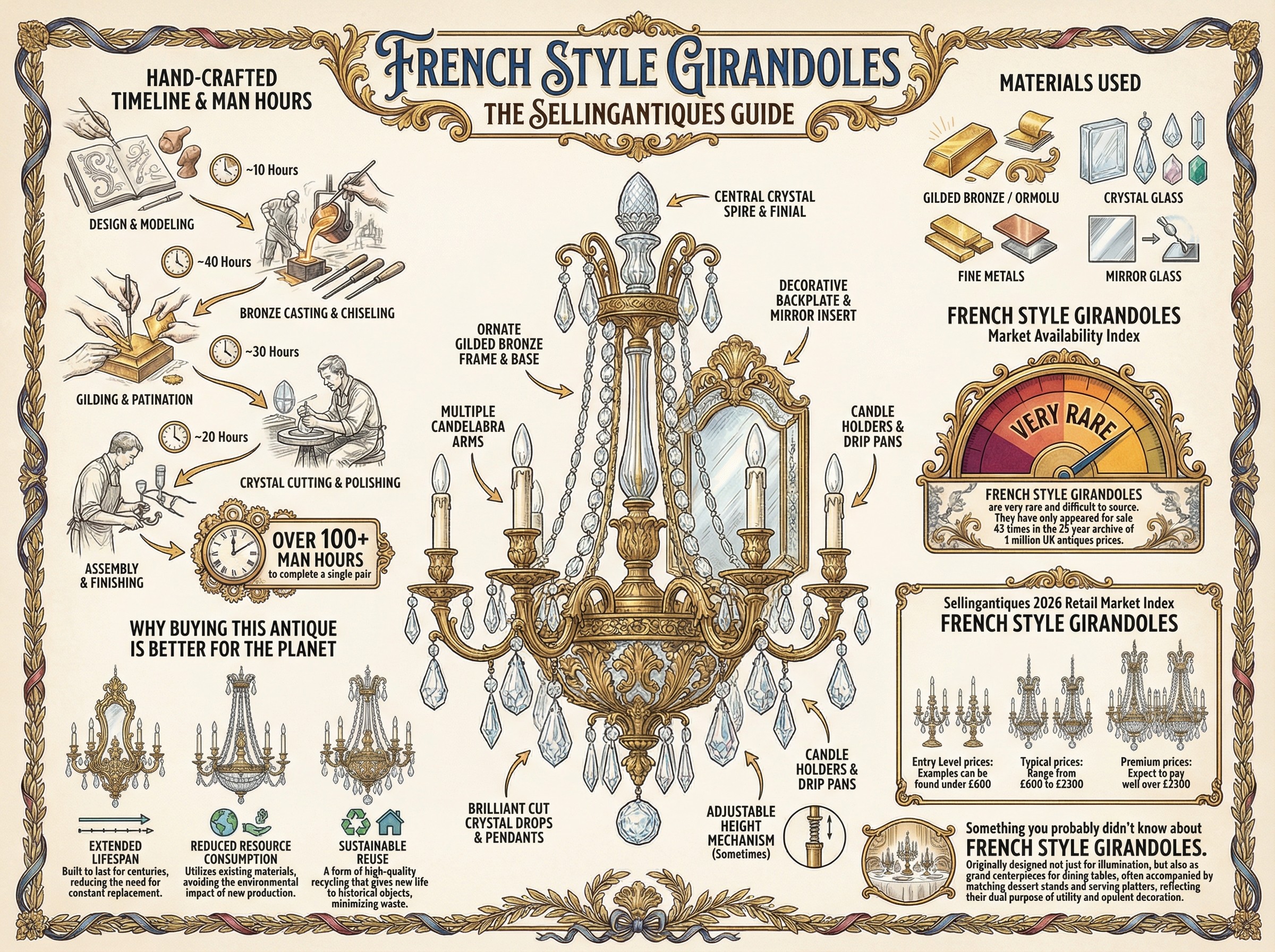 French Style Girandoles Guide Infographic