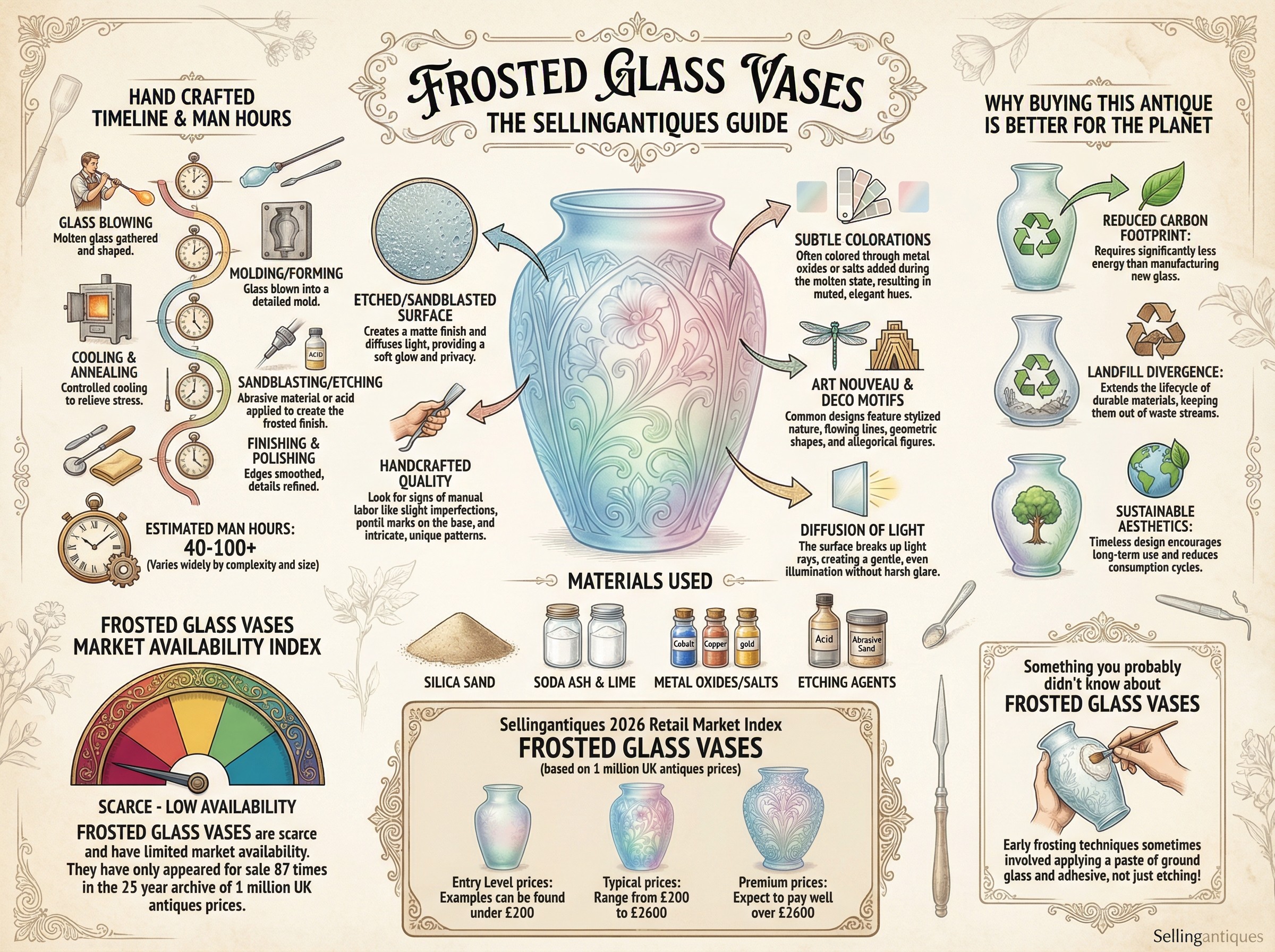 Frosted Glass Vases Guide Infographic