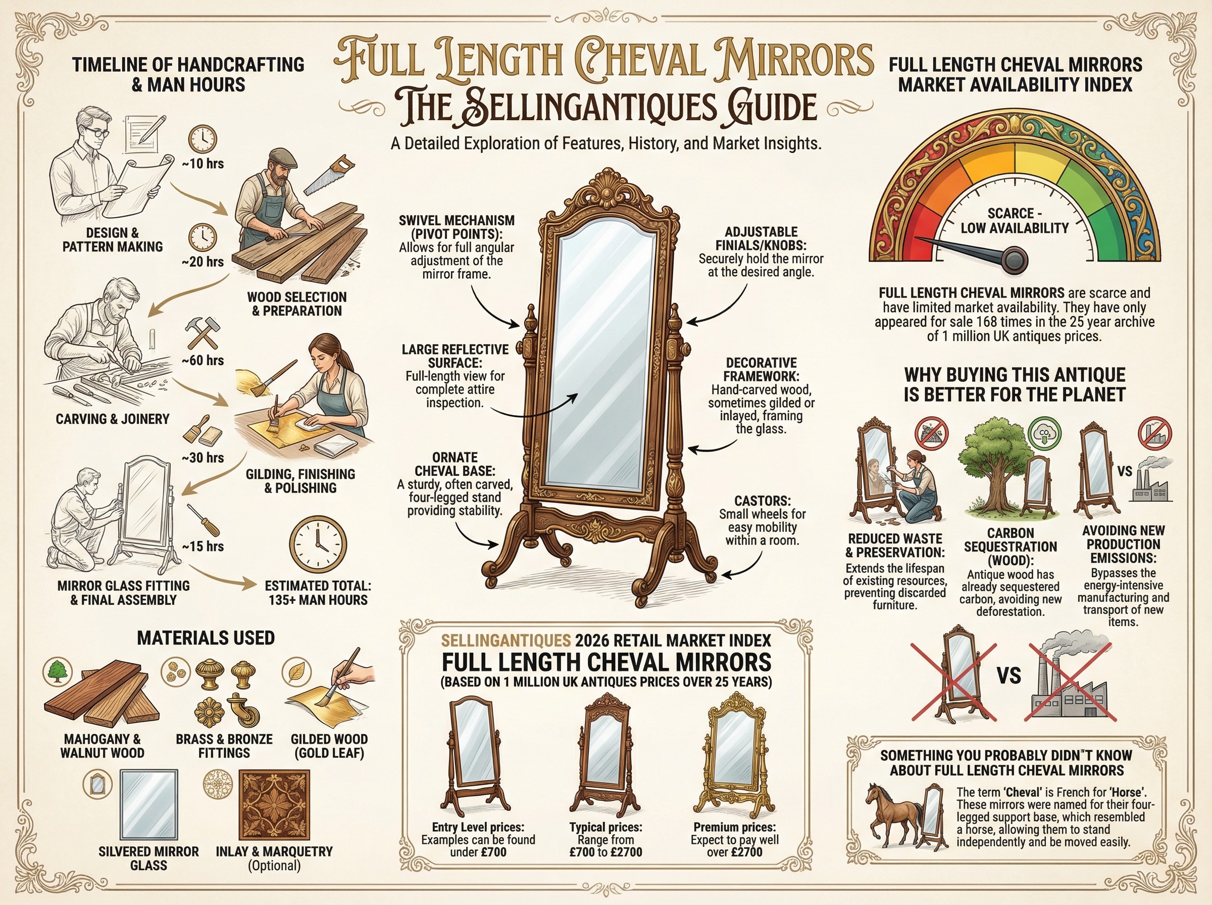 Full Length Cheval Mirrors Guide Infographic