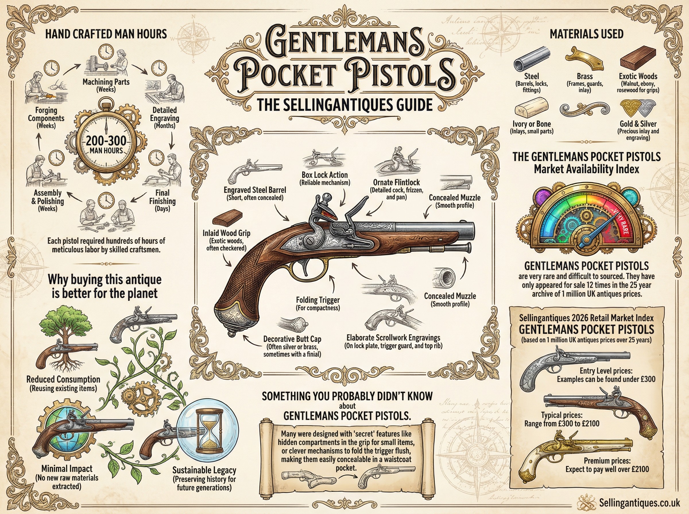 Gentlemans Pocket Pistols Guide Infographic