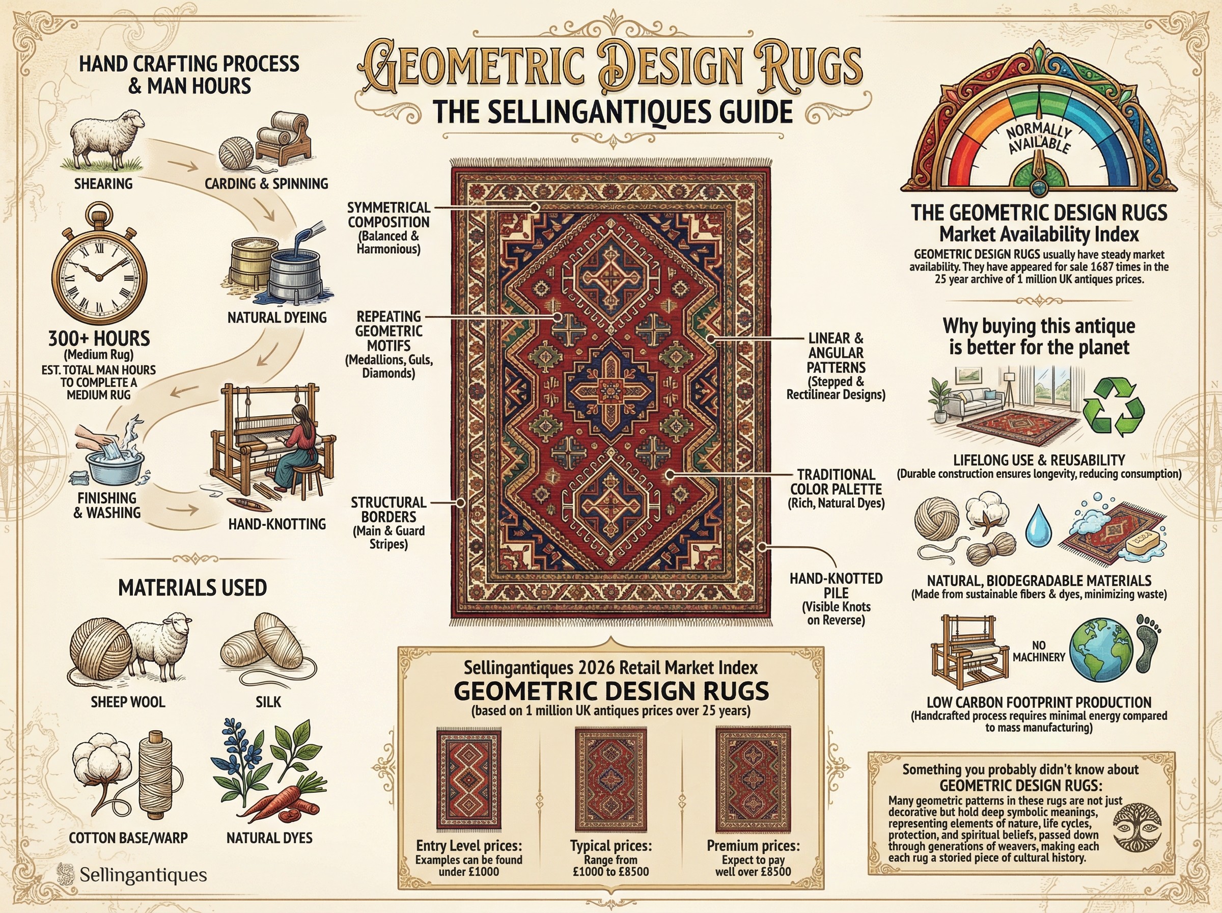 Geometric Design Rugs Guide Infographic