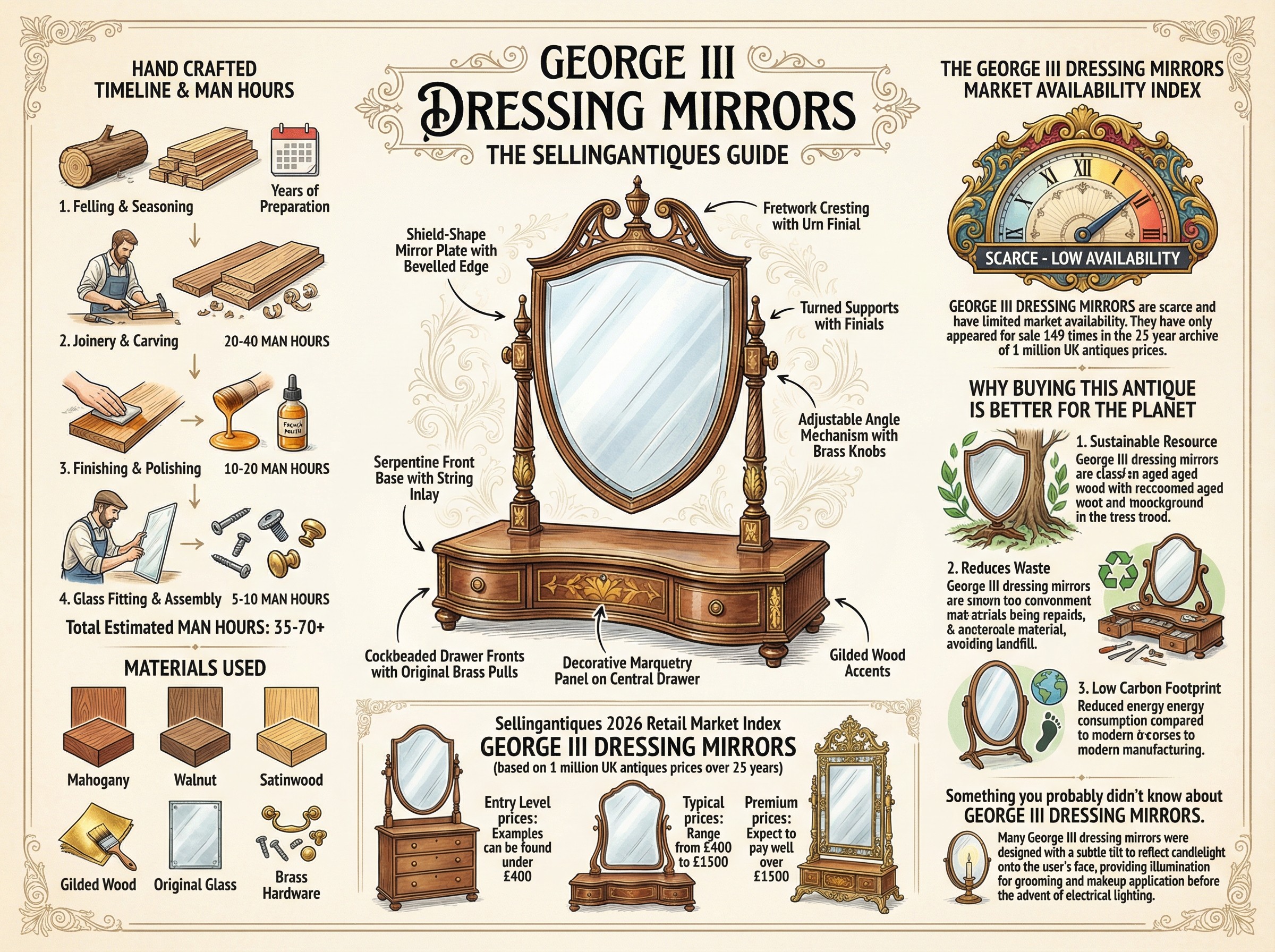 George Iii Dressing Mirrors Guide Infographic