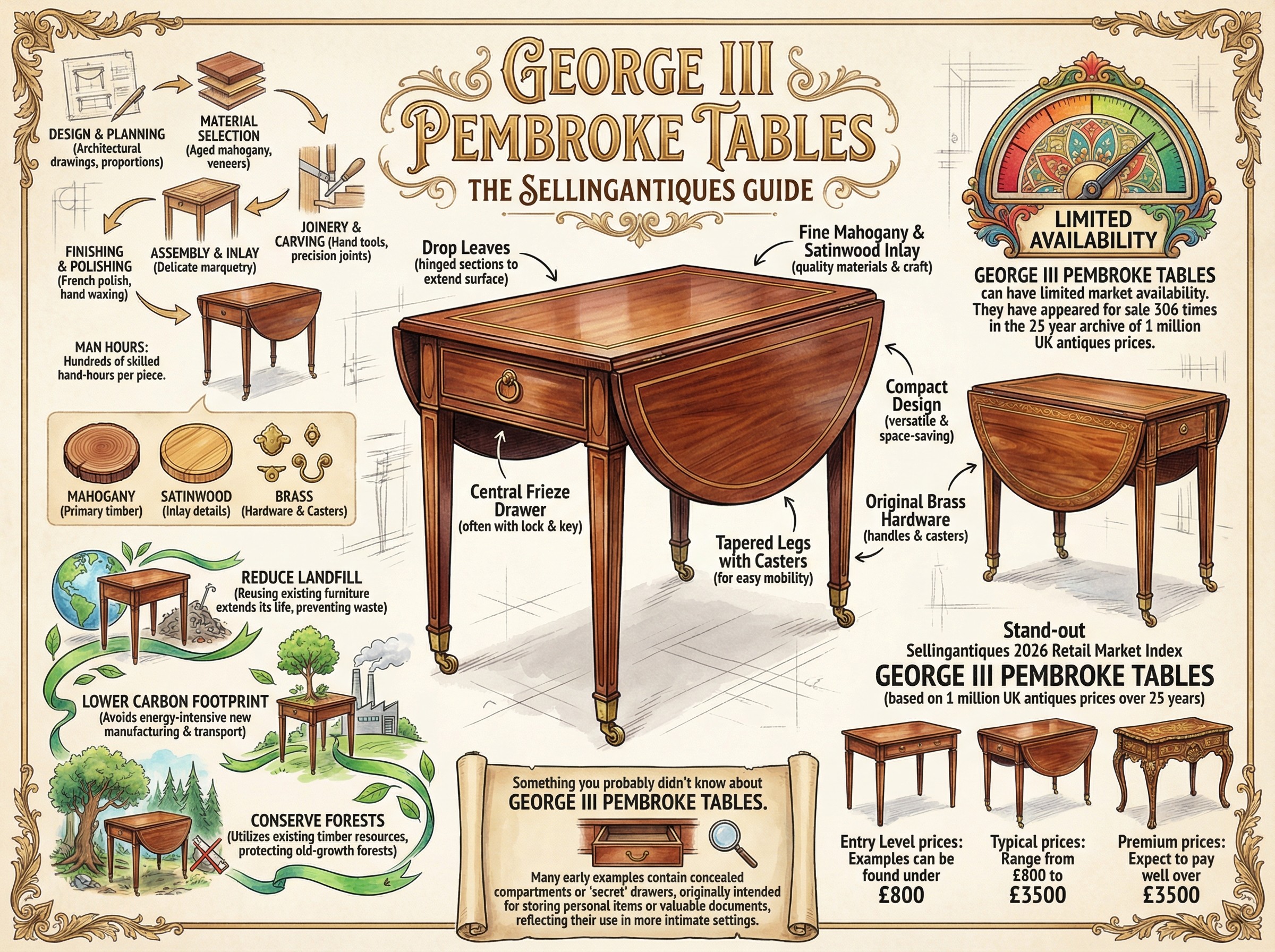 George Iii Pembroke Tables Guide Infographic