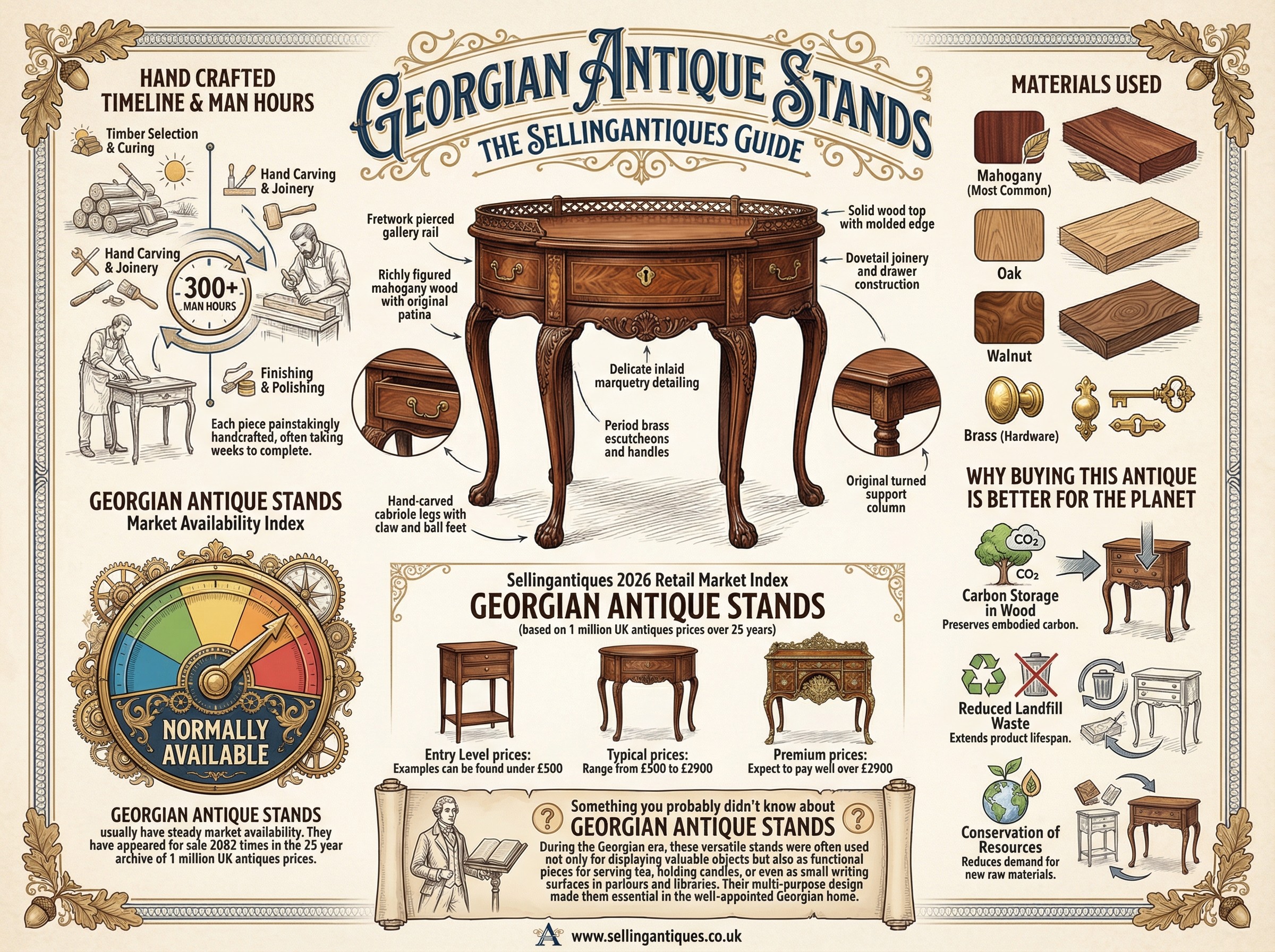 Georgian Antique Stands Guide Infographic