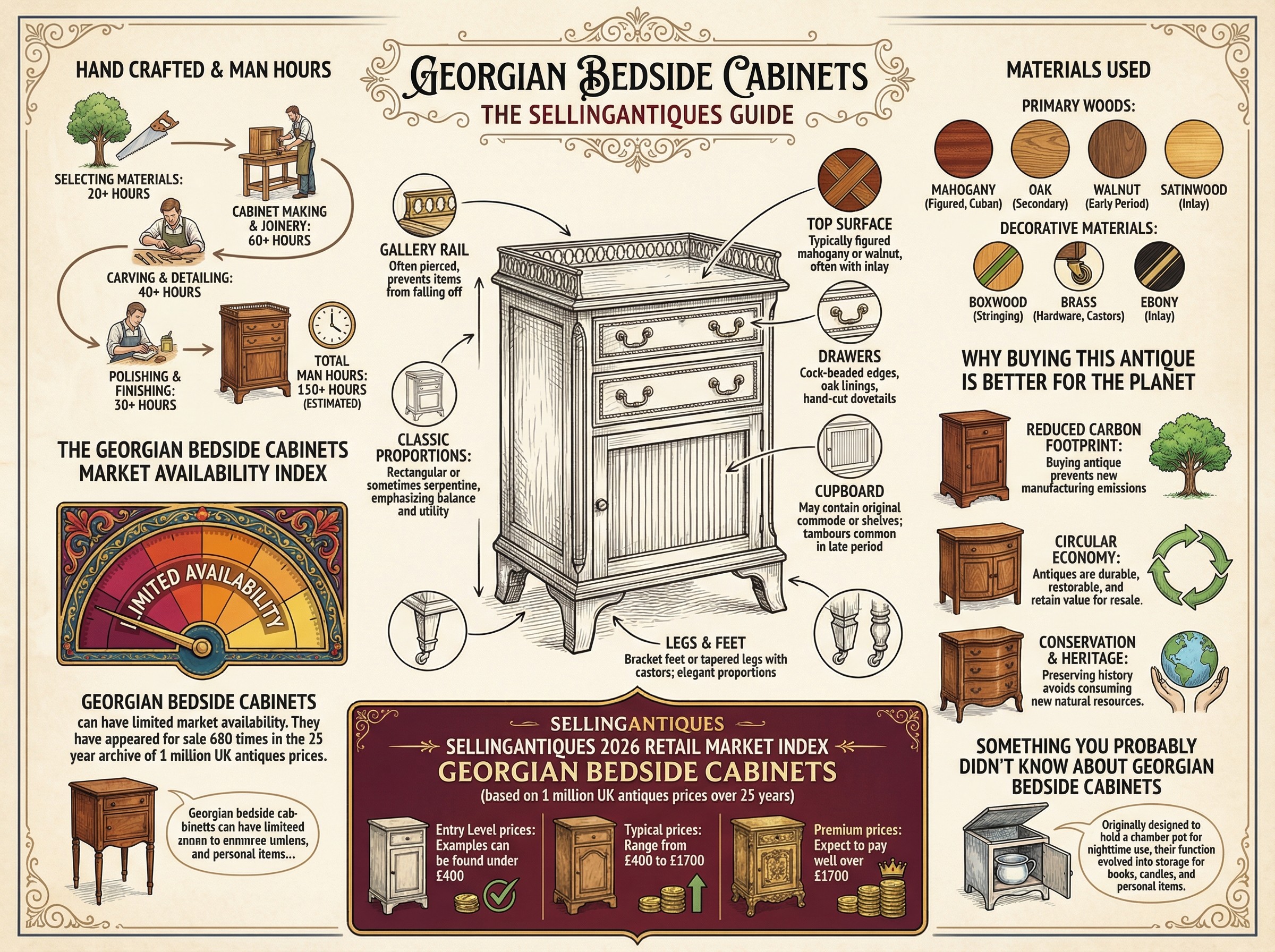 Georgian Bedside Cabinets Guide Infographic