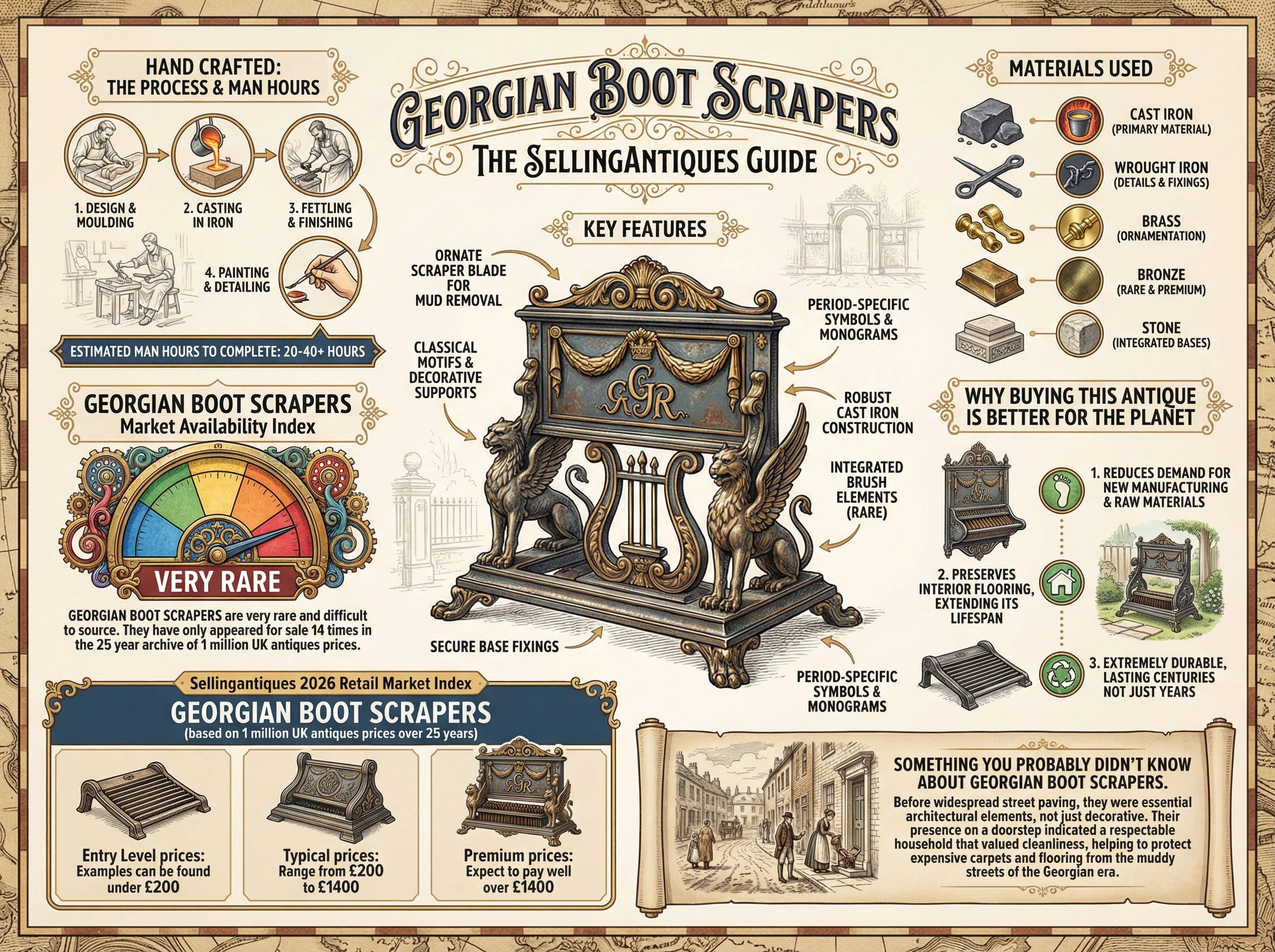 Georgian Boot Scrapers Guide Infographic