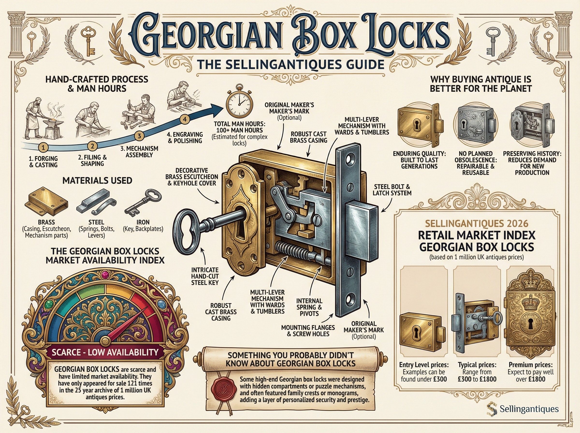 Georgian Box Locks Guide Infographic