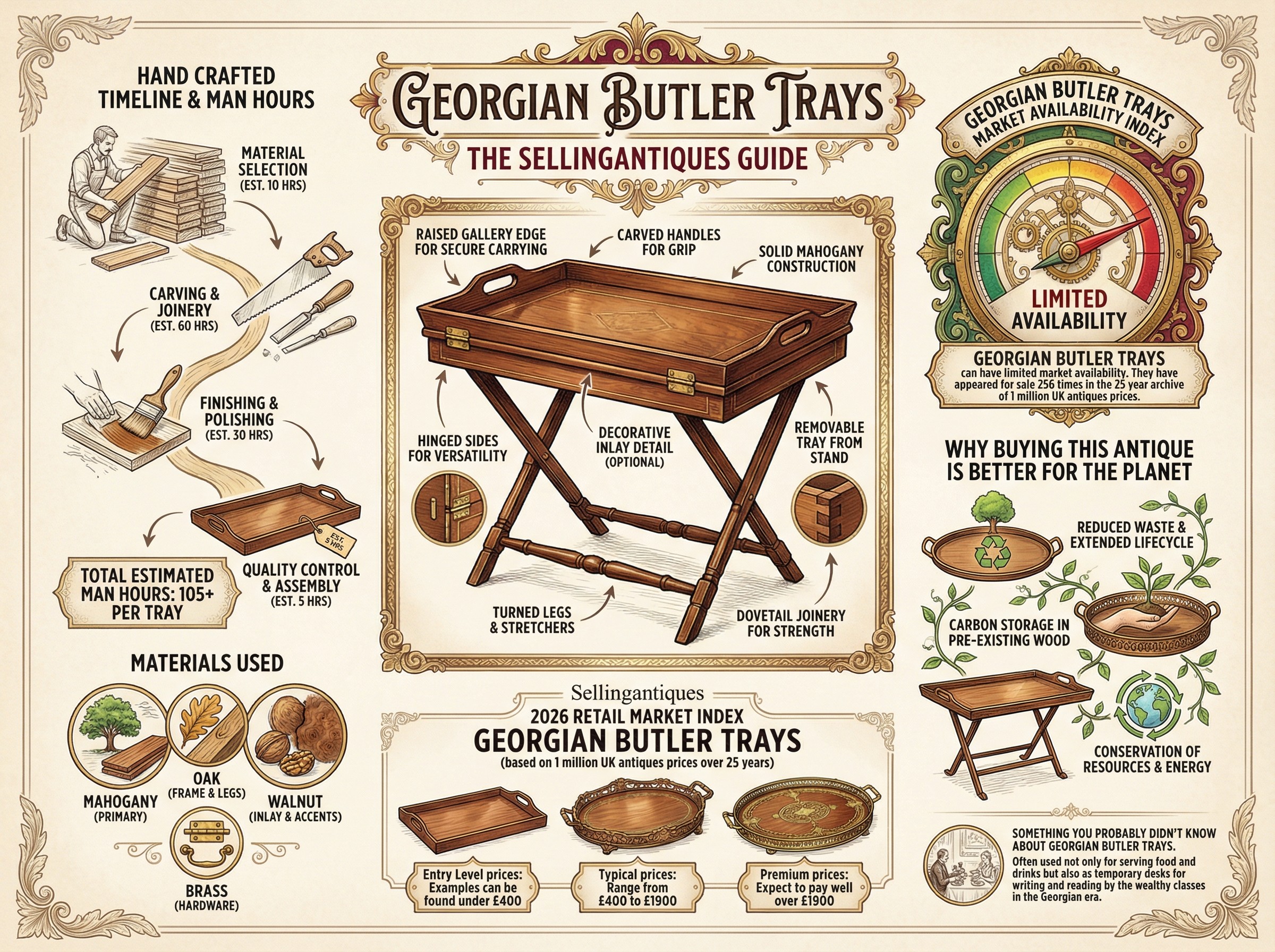 Georgian Butler Trays Guide Infographic
