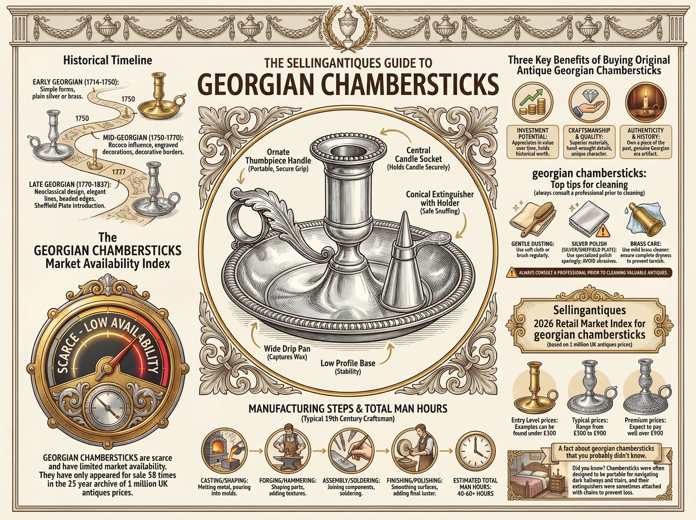 Georgian Chambersticks Guide Infographic