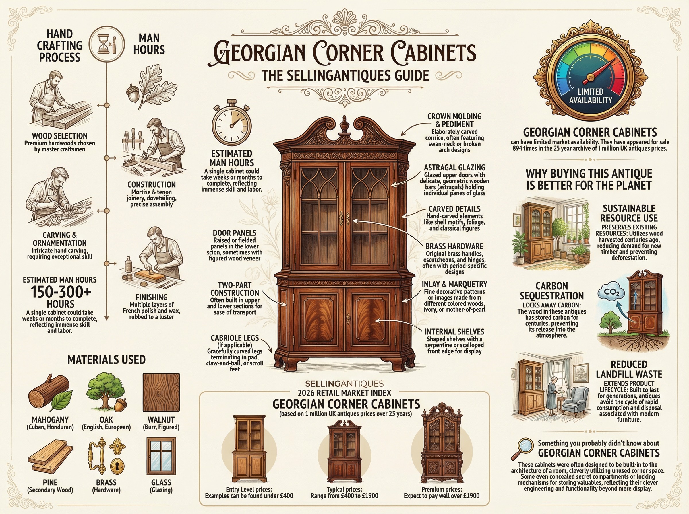 Georgian Corner Cabinets Guide Infographic
