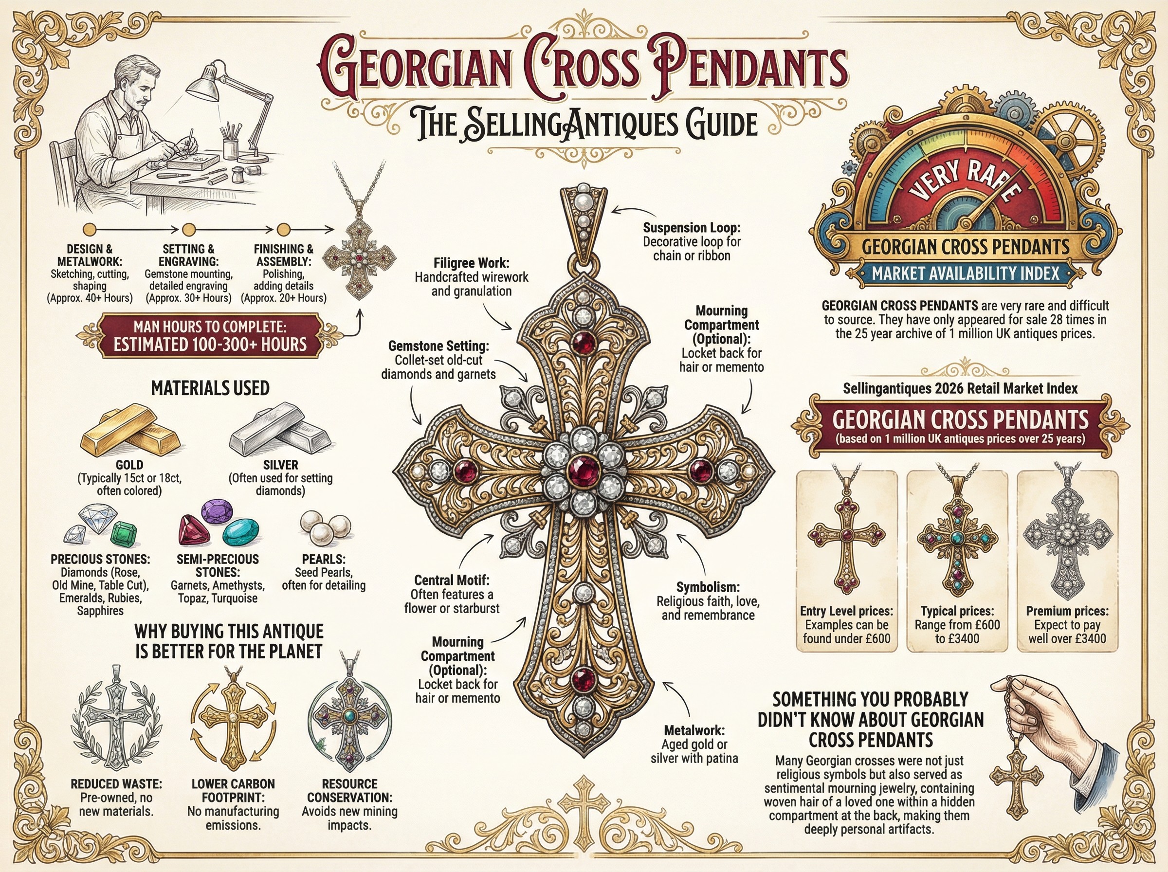 Georgian Cross Pendants Guide Infographic