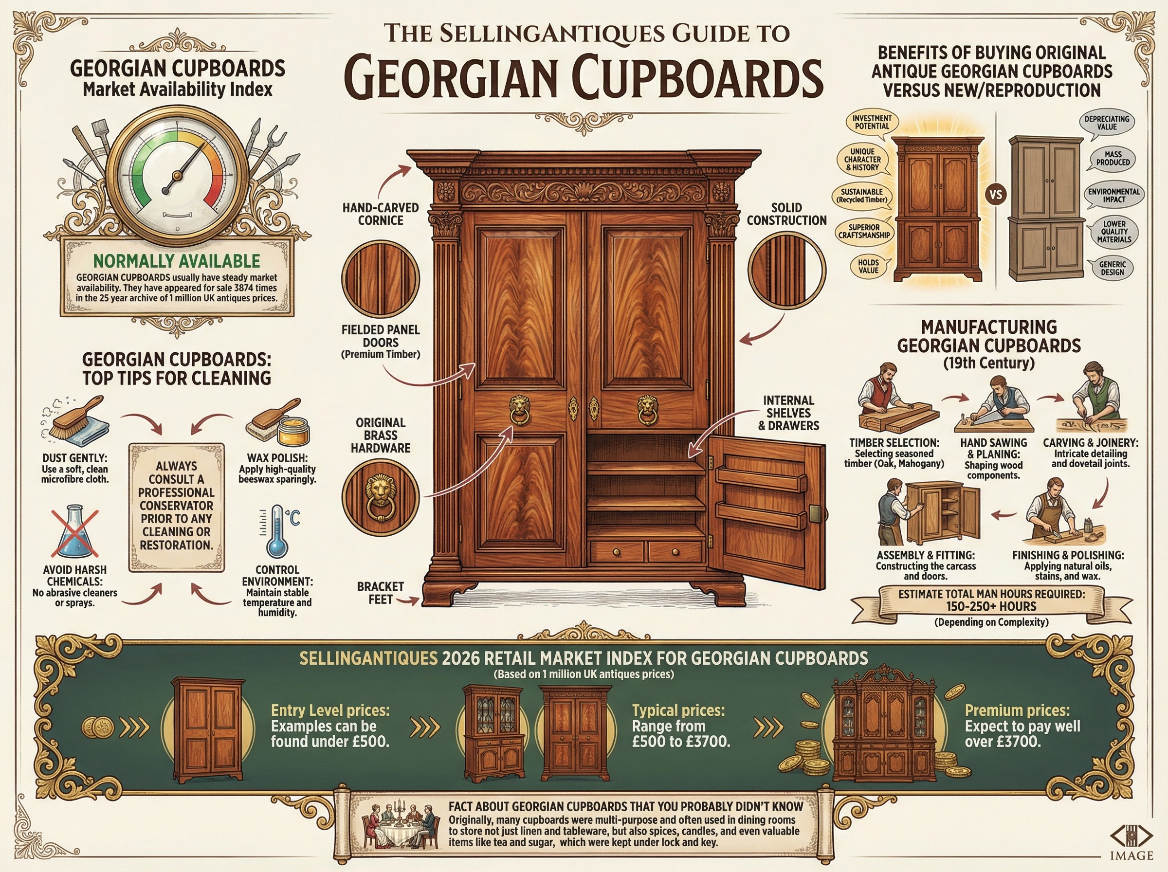 Georgian Cupboards Guide Infographic