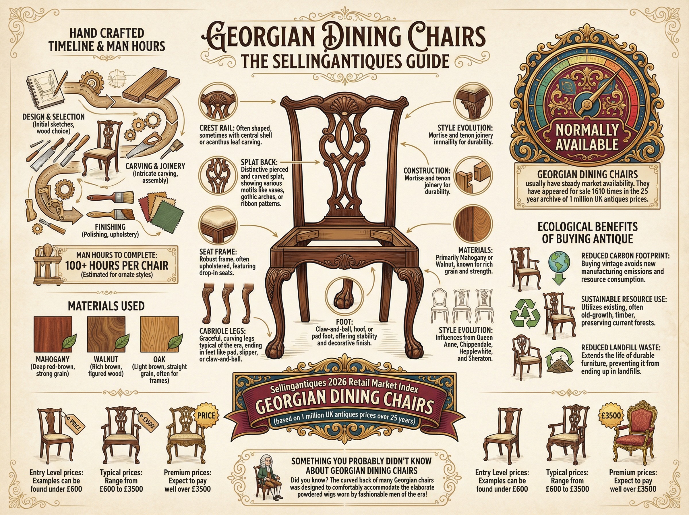 Georgian Dining Chairs Guide Infographic