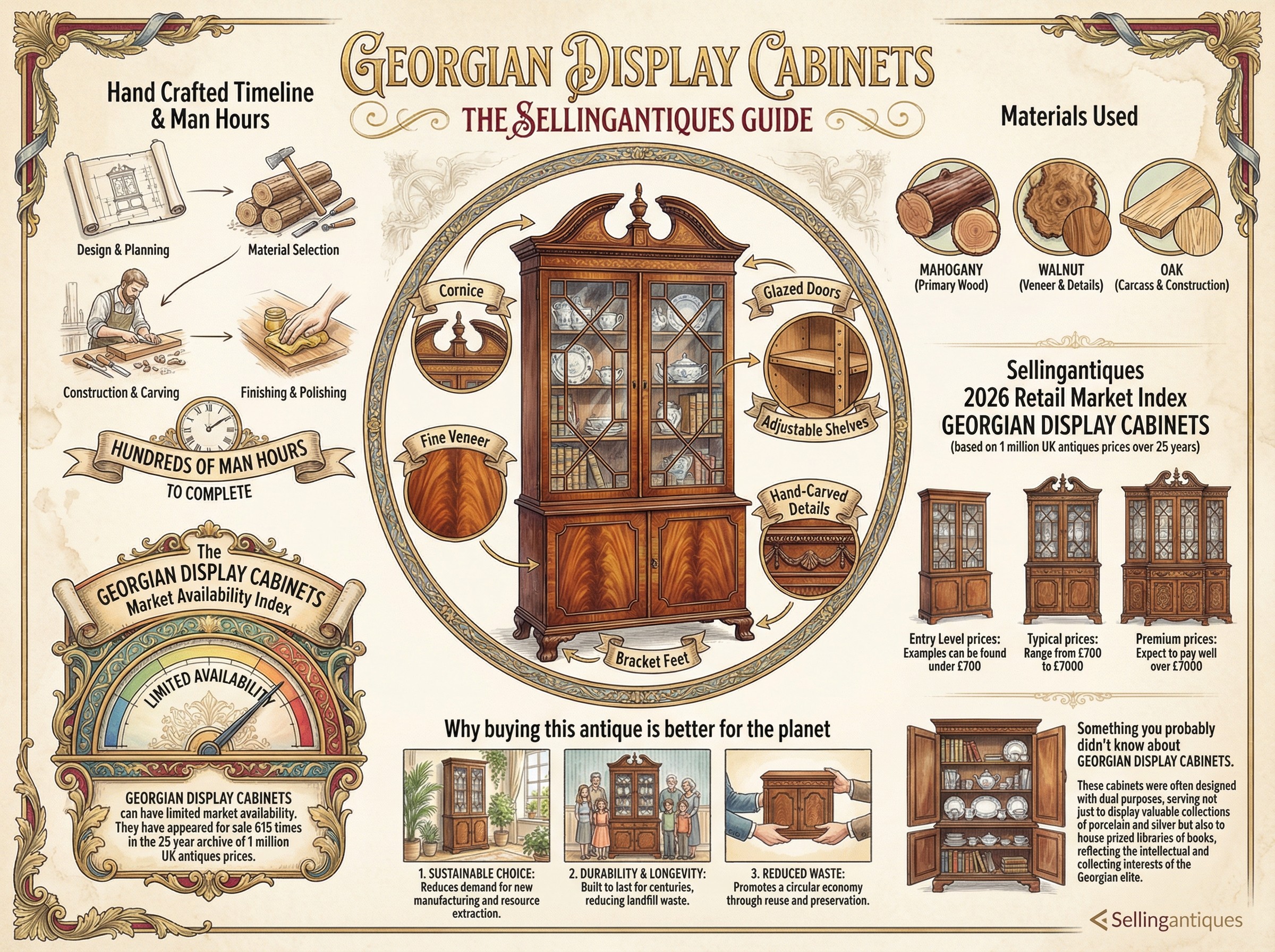Georgian Display Cabinets Guide Infographic