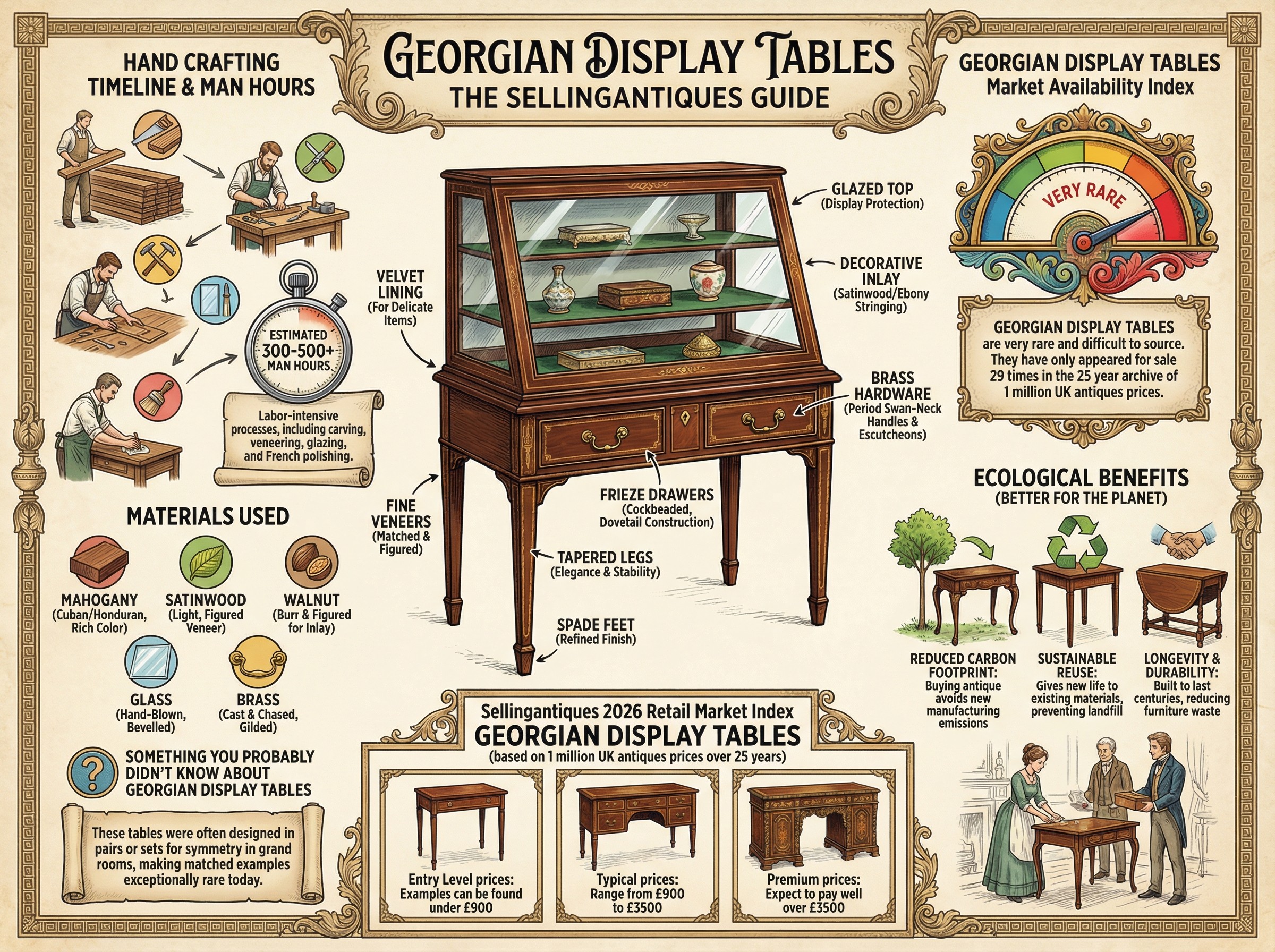 Georgian Display Tables Guide Infographic