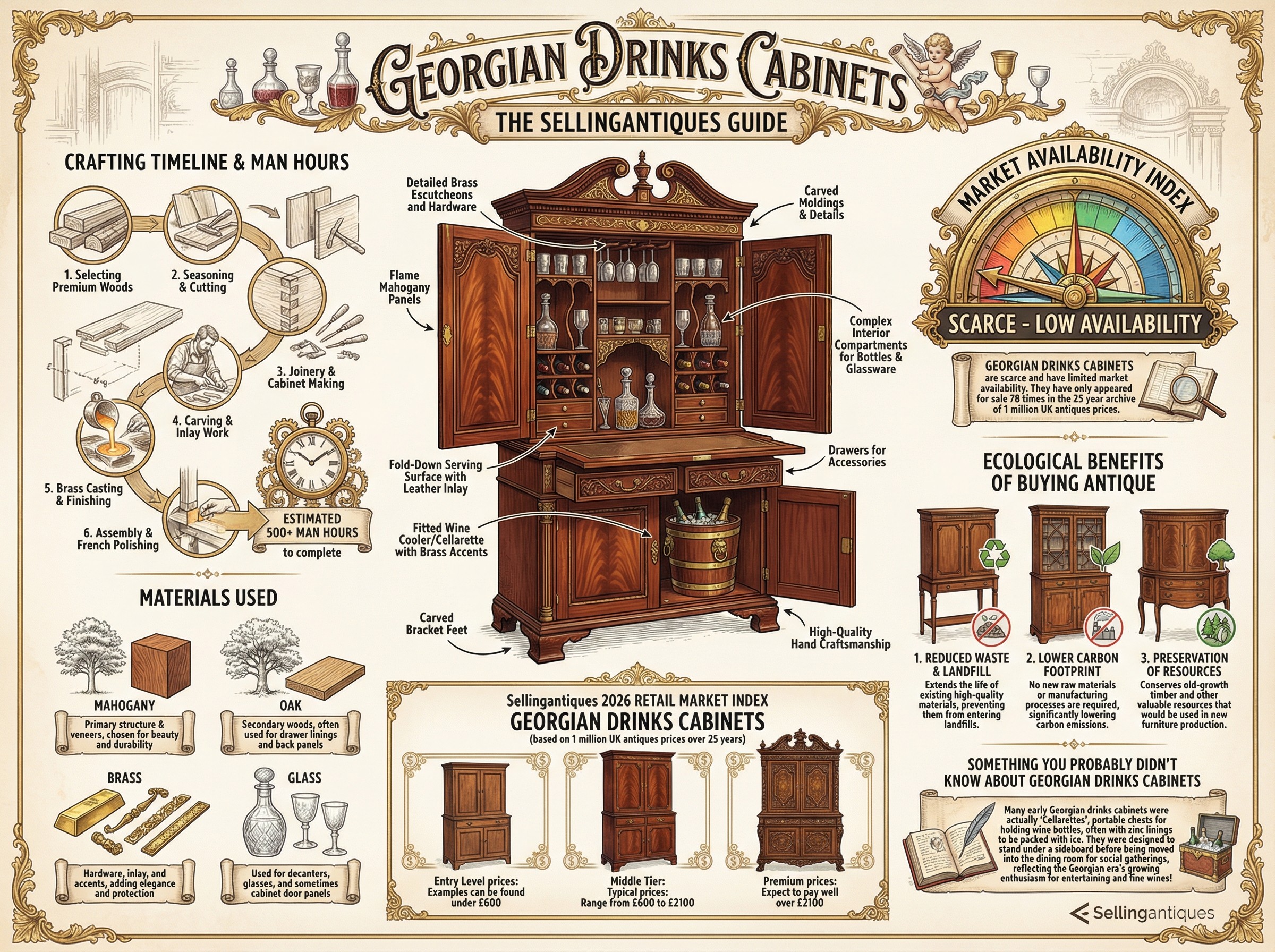 Georgian Drinks Cabinets Guide Infographic