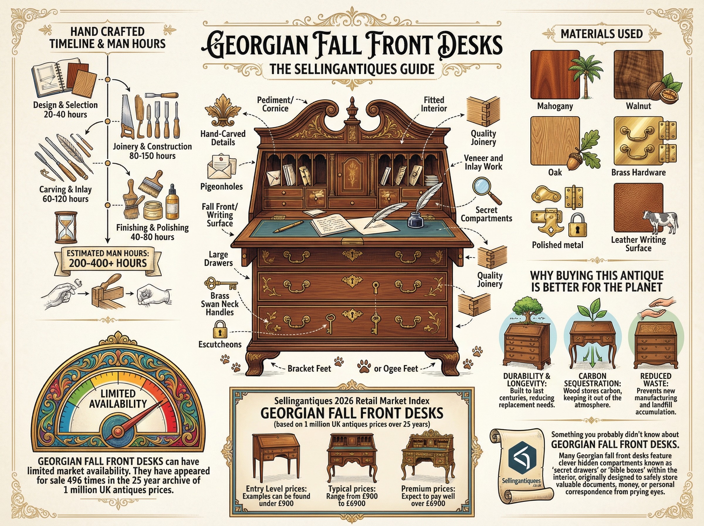 Georgian Fall Front Desks Guide Infographic