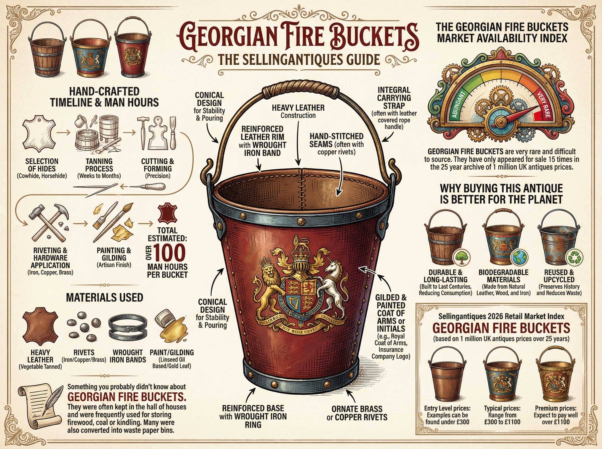 Georgian Fire Buckets Guide Infographic