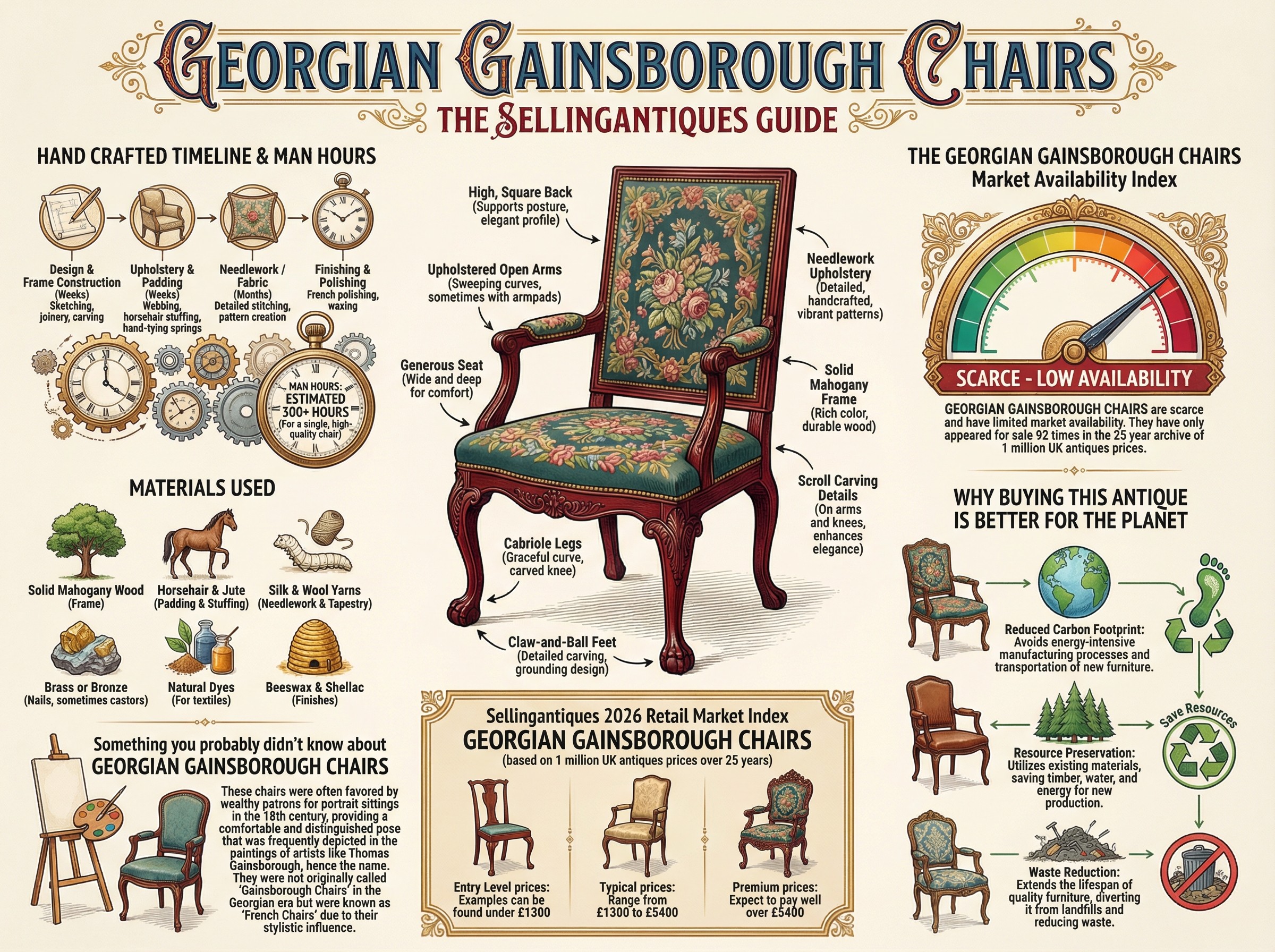Georgian Gainsborough Chairs Guide Infographic