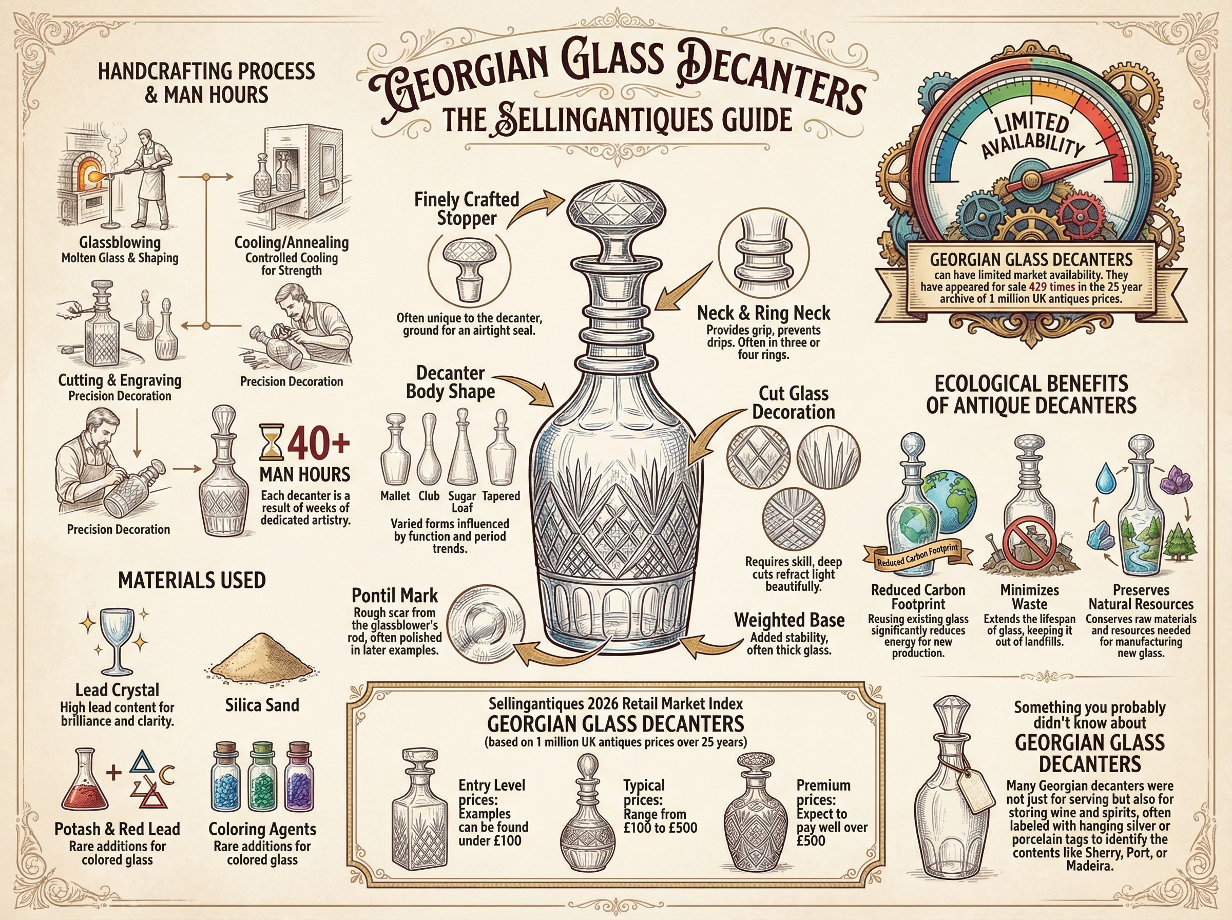 Georgian Glass Decanters Guide Infographic