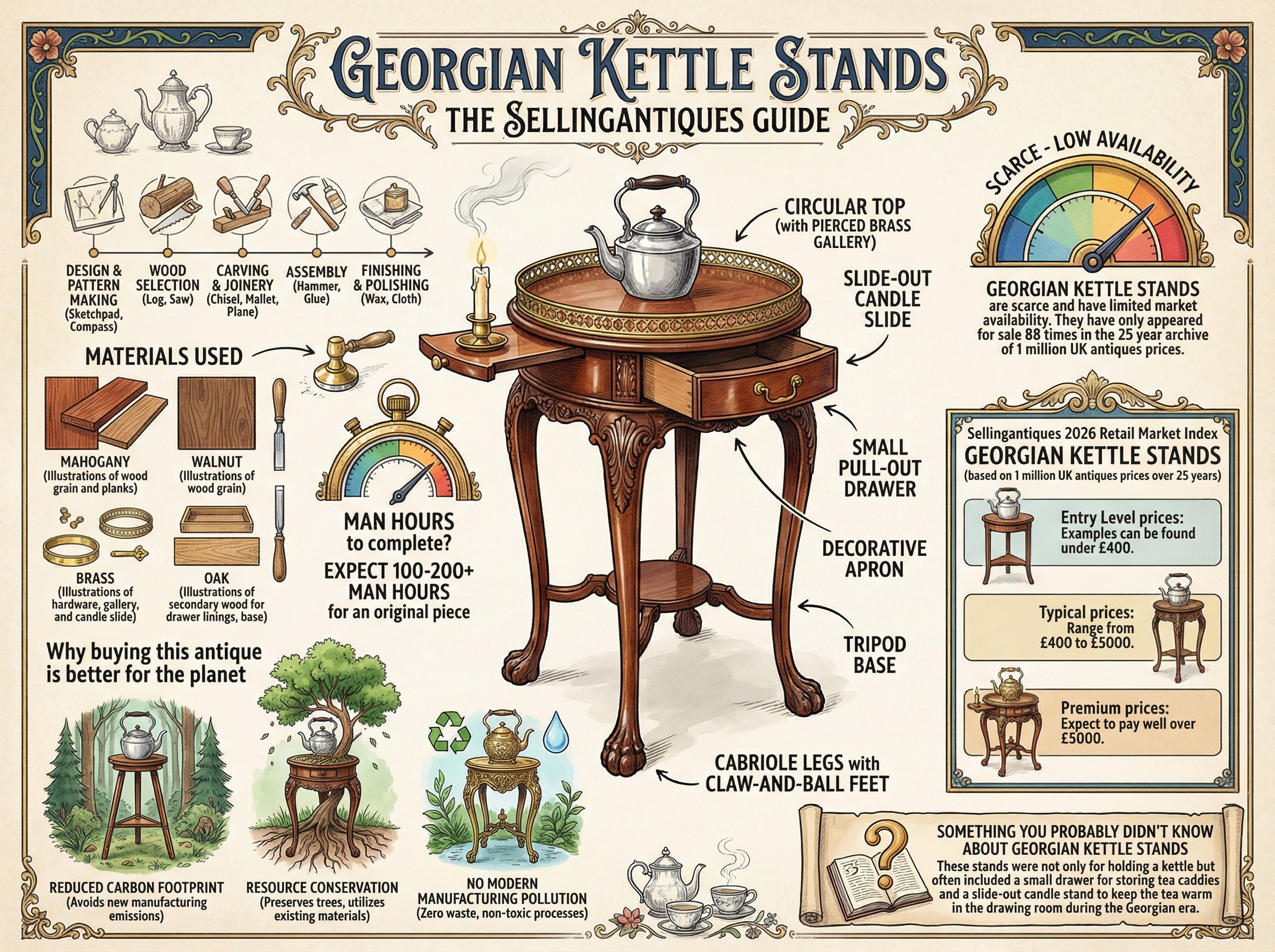 Georgian Kettle Stands Guide Infographic