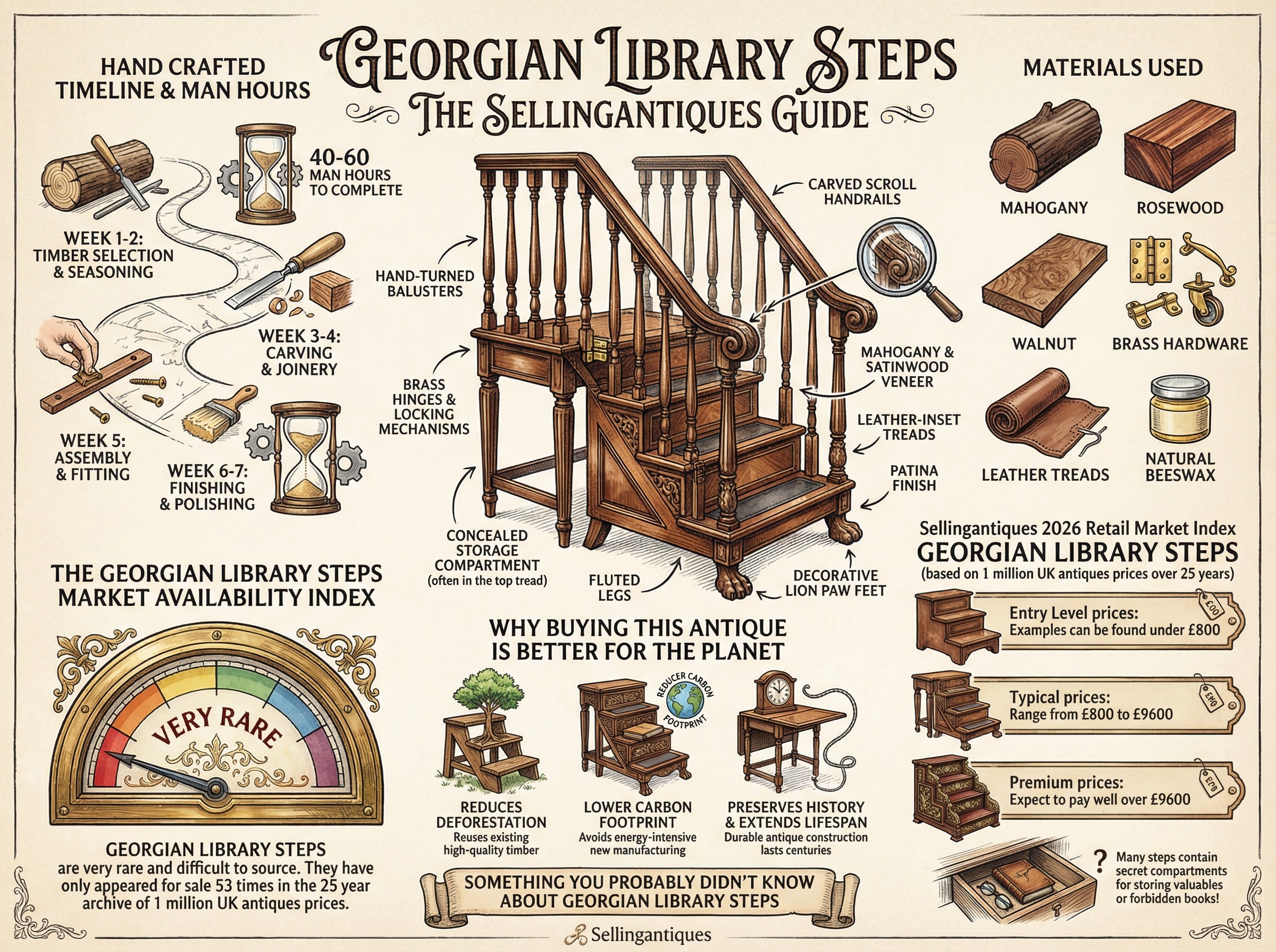 Georgian Library Steps Guide Infographic
