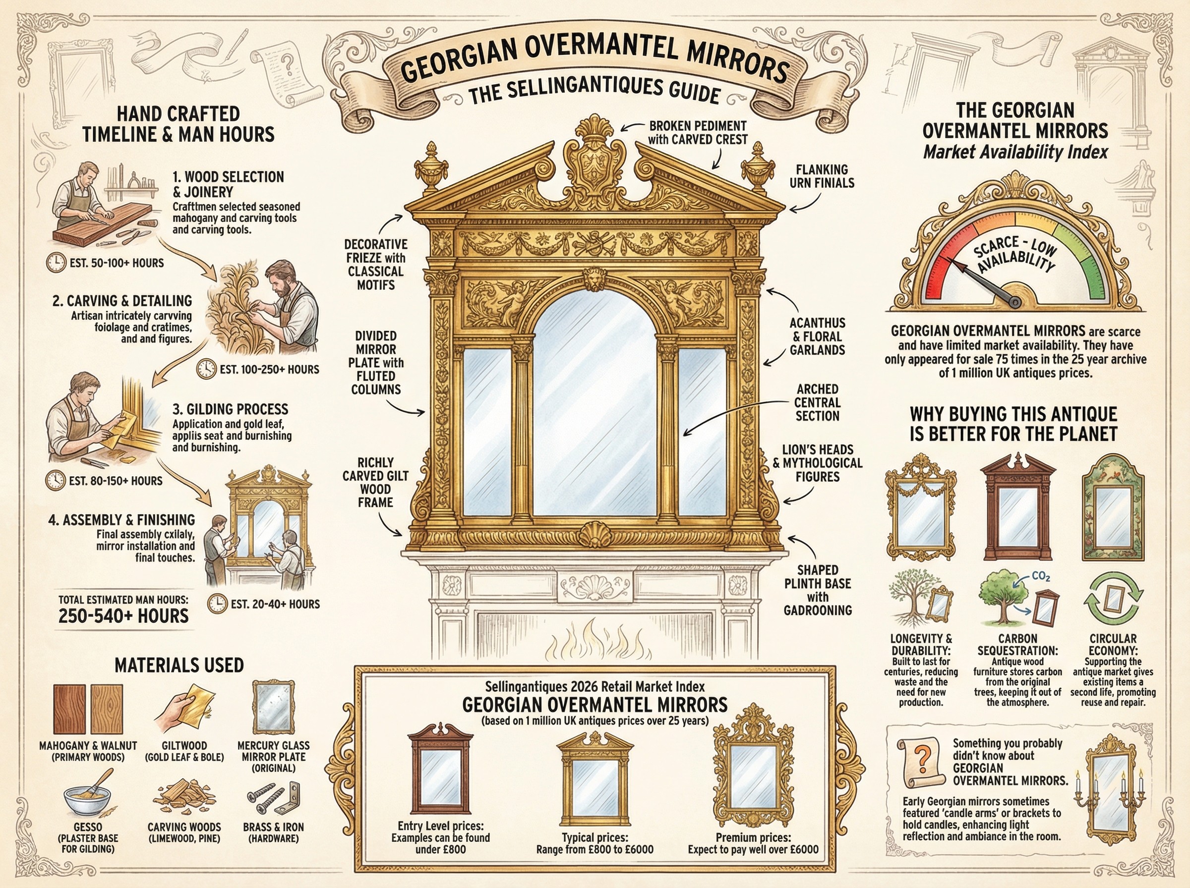 Georgian Overmantel Mirrors Guide Infographic