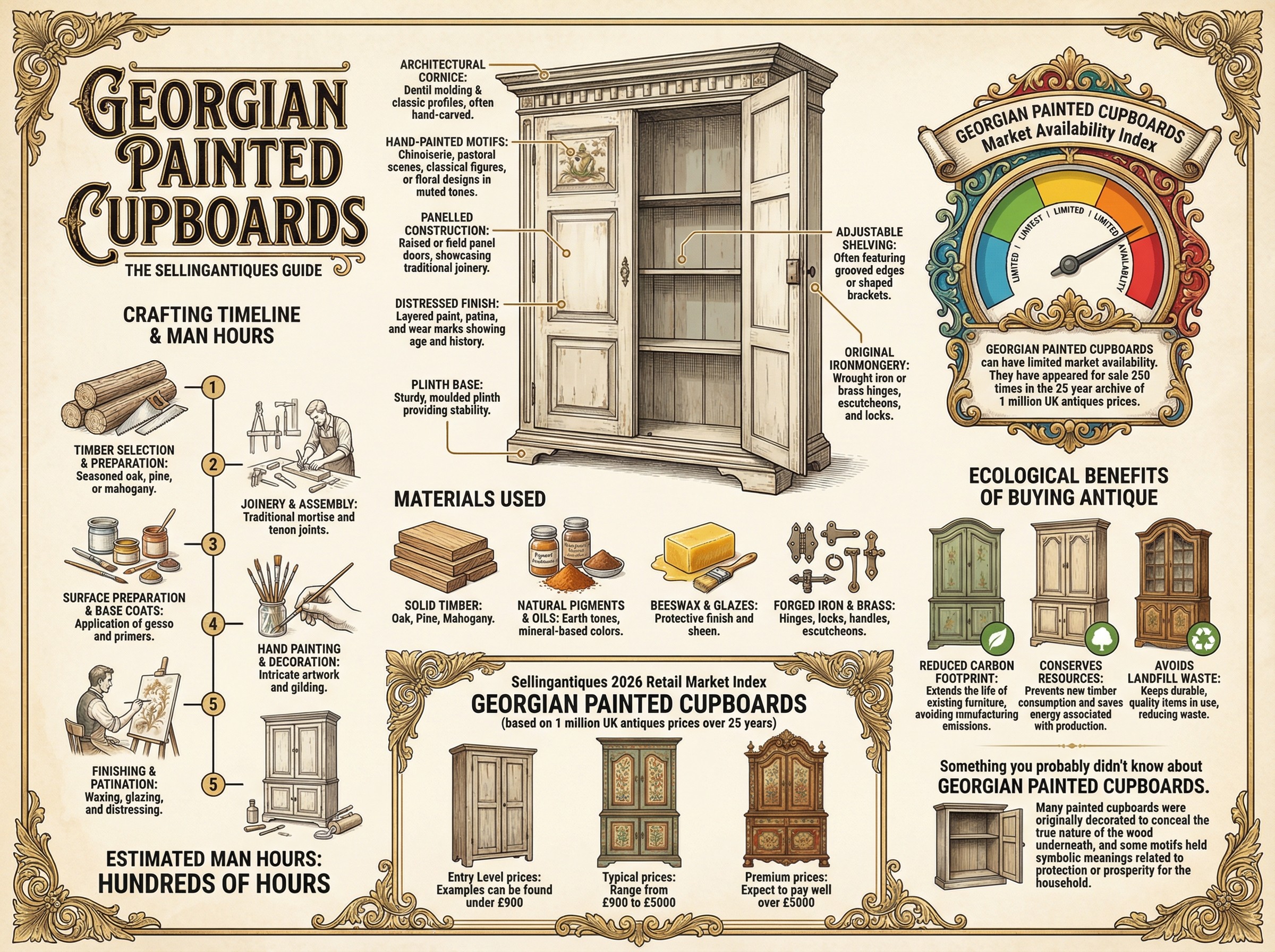 Georgian Painted Cupboards Guide Infographic