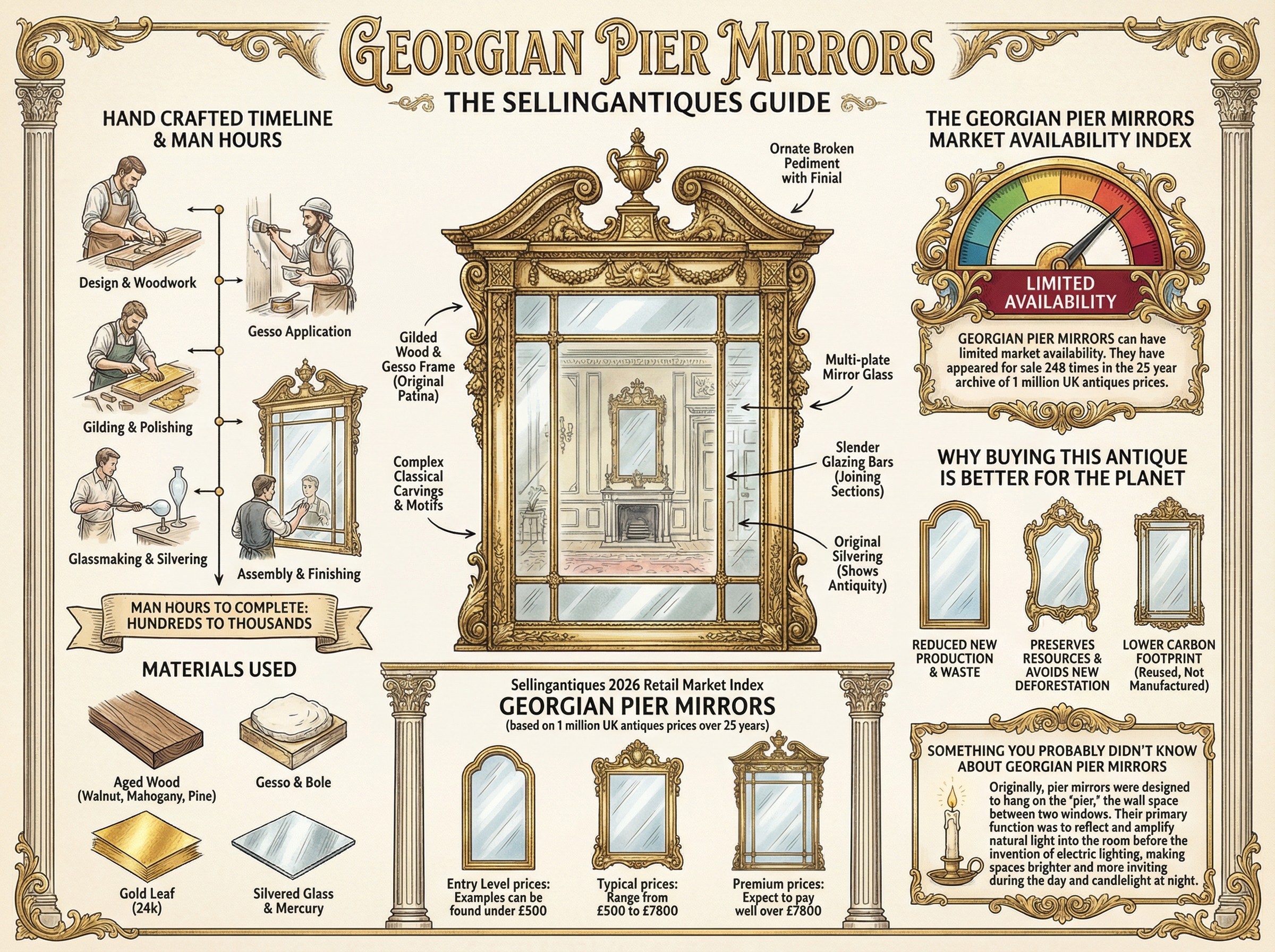 Georgian Pier Mirrors Guide Infographic