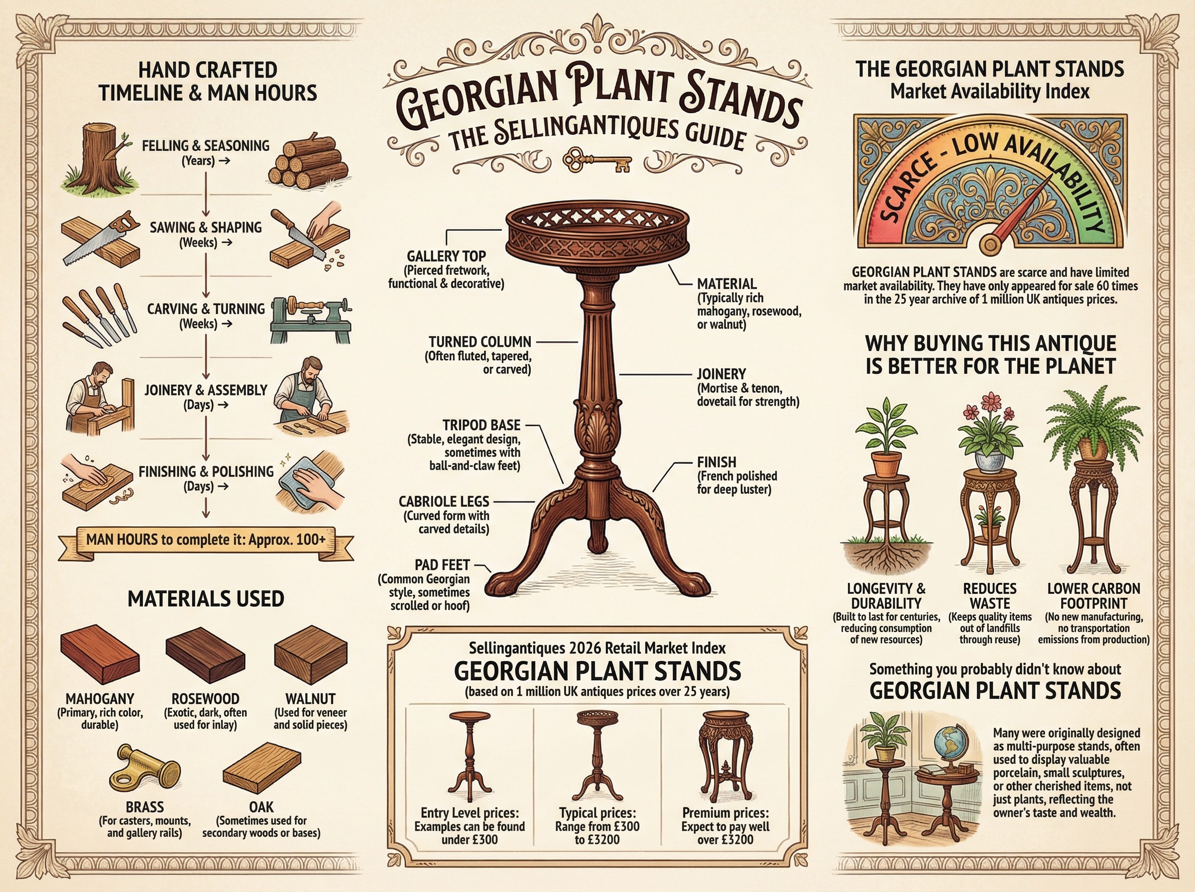 Georgian Plant Stands Guide Infographic