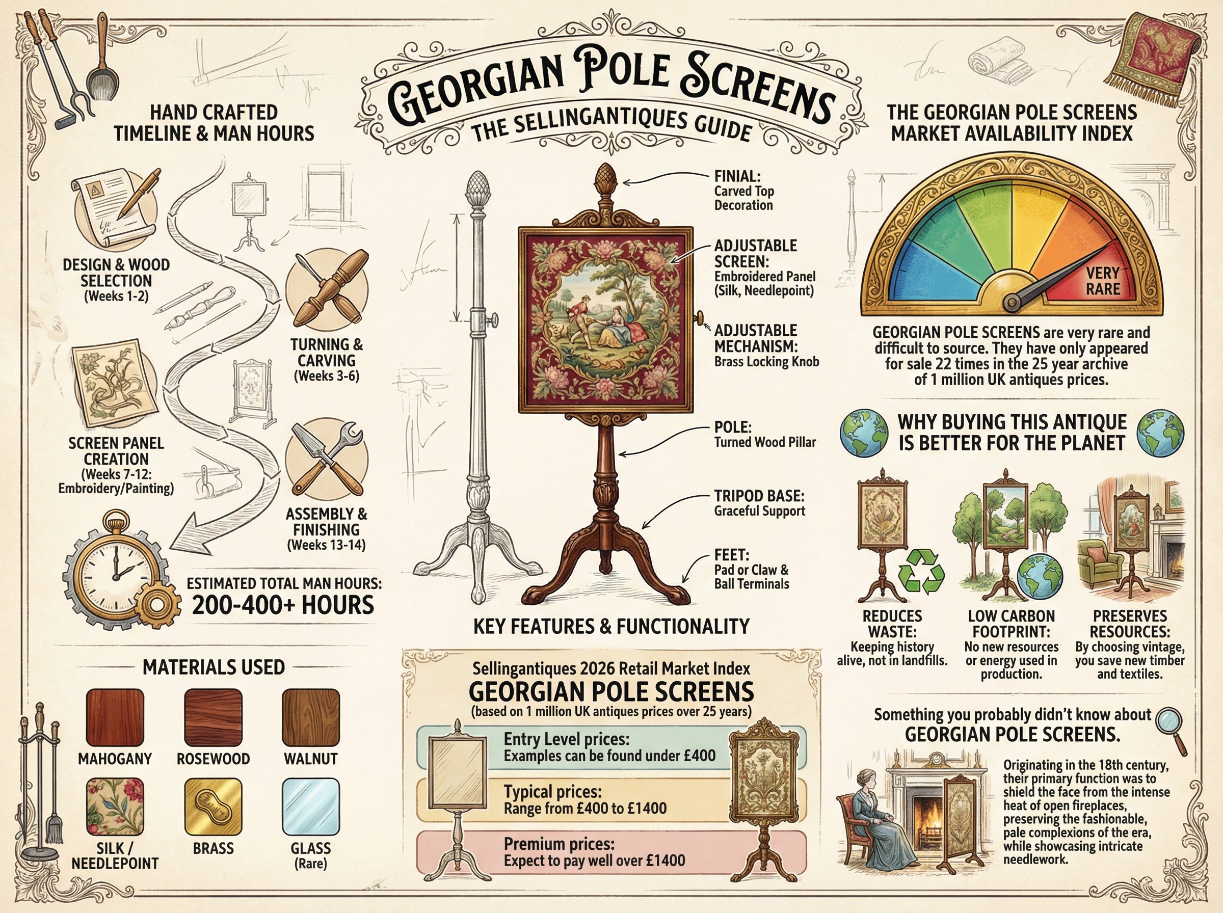 Georgian Pole Screens Guide Infographic