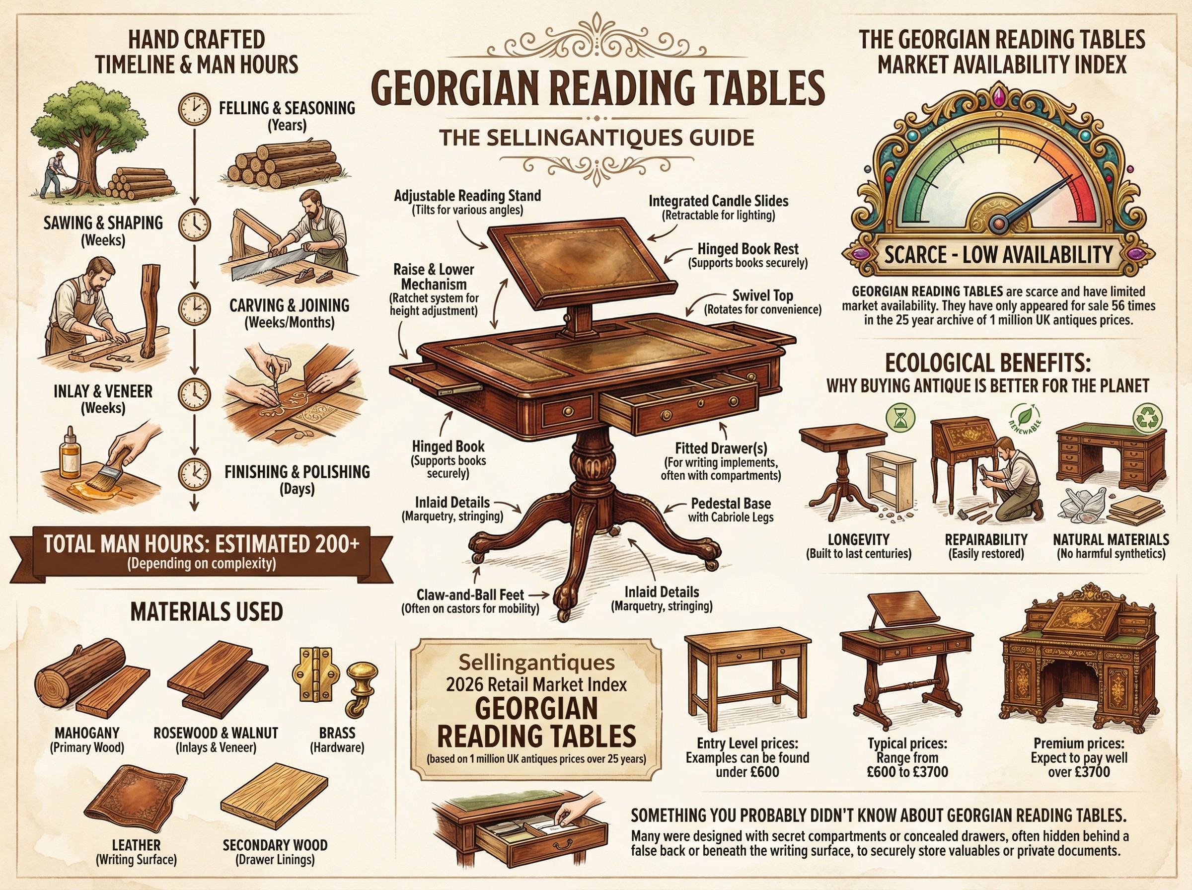 Georgian Reading Tables Guide Infographic