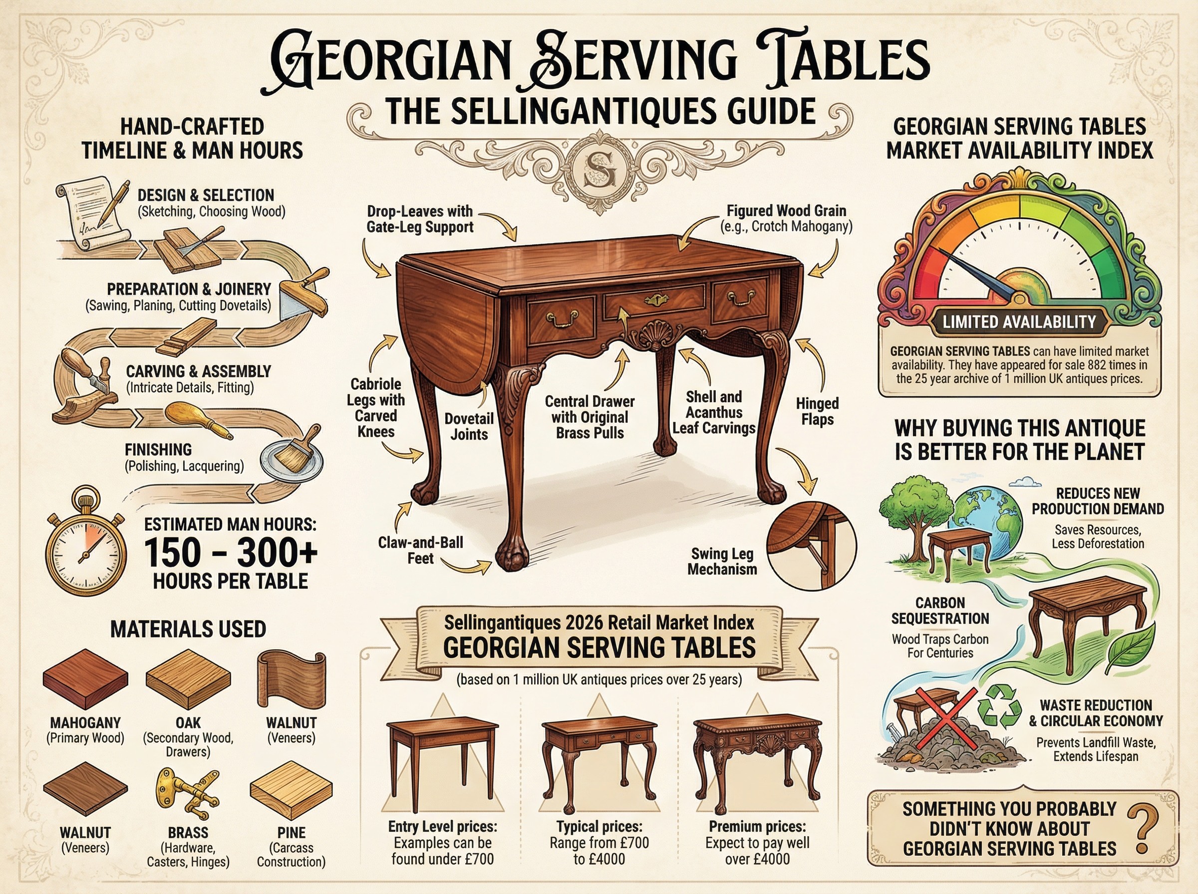 Georgian Serving Tables Guide Infographic