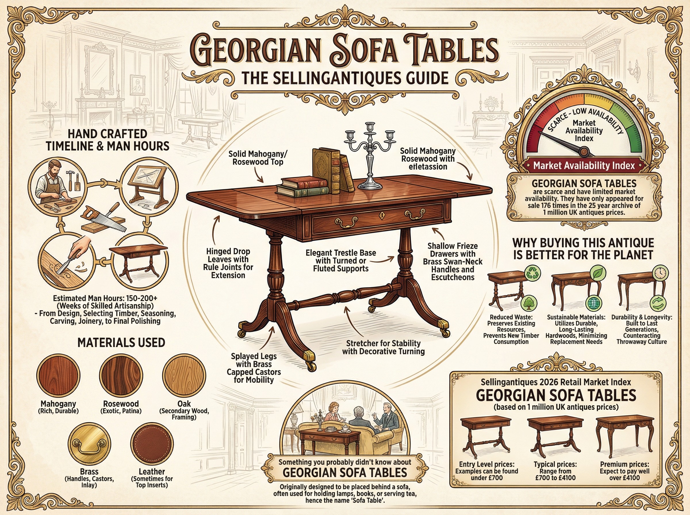 Georgian Sofa Tables Guide Infographic