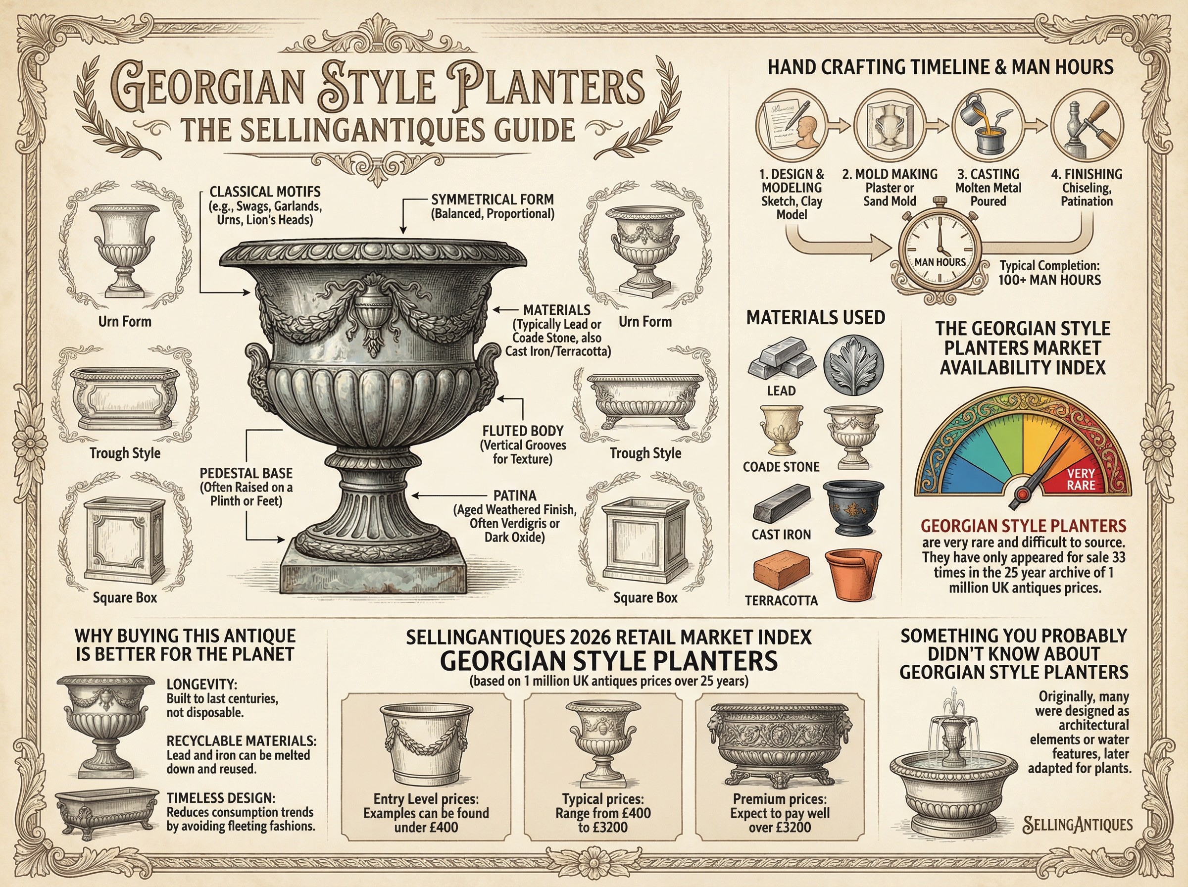 Georgian Style Planters Guide Infographic