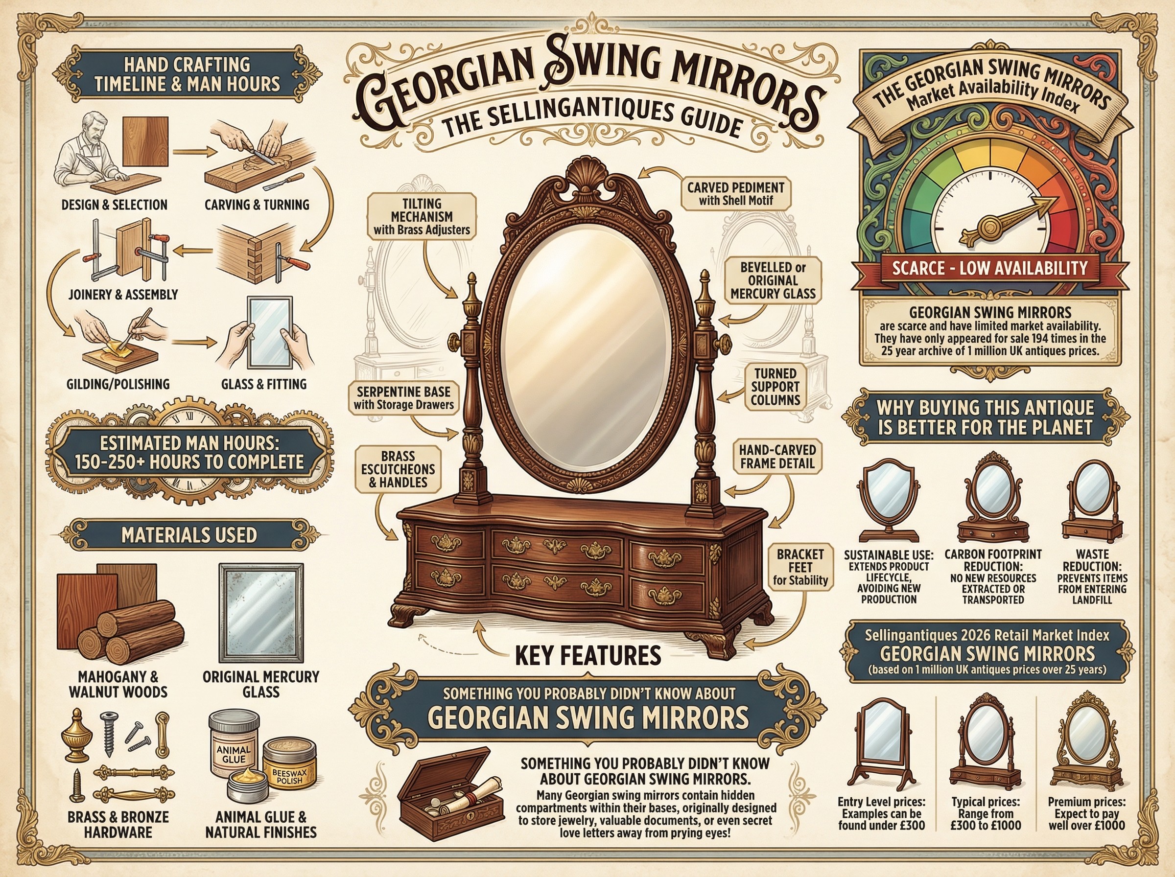 Georgian Swing Mirrors Guide Infographic