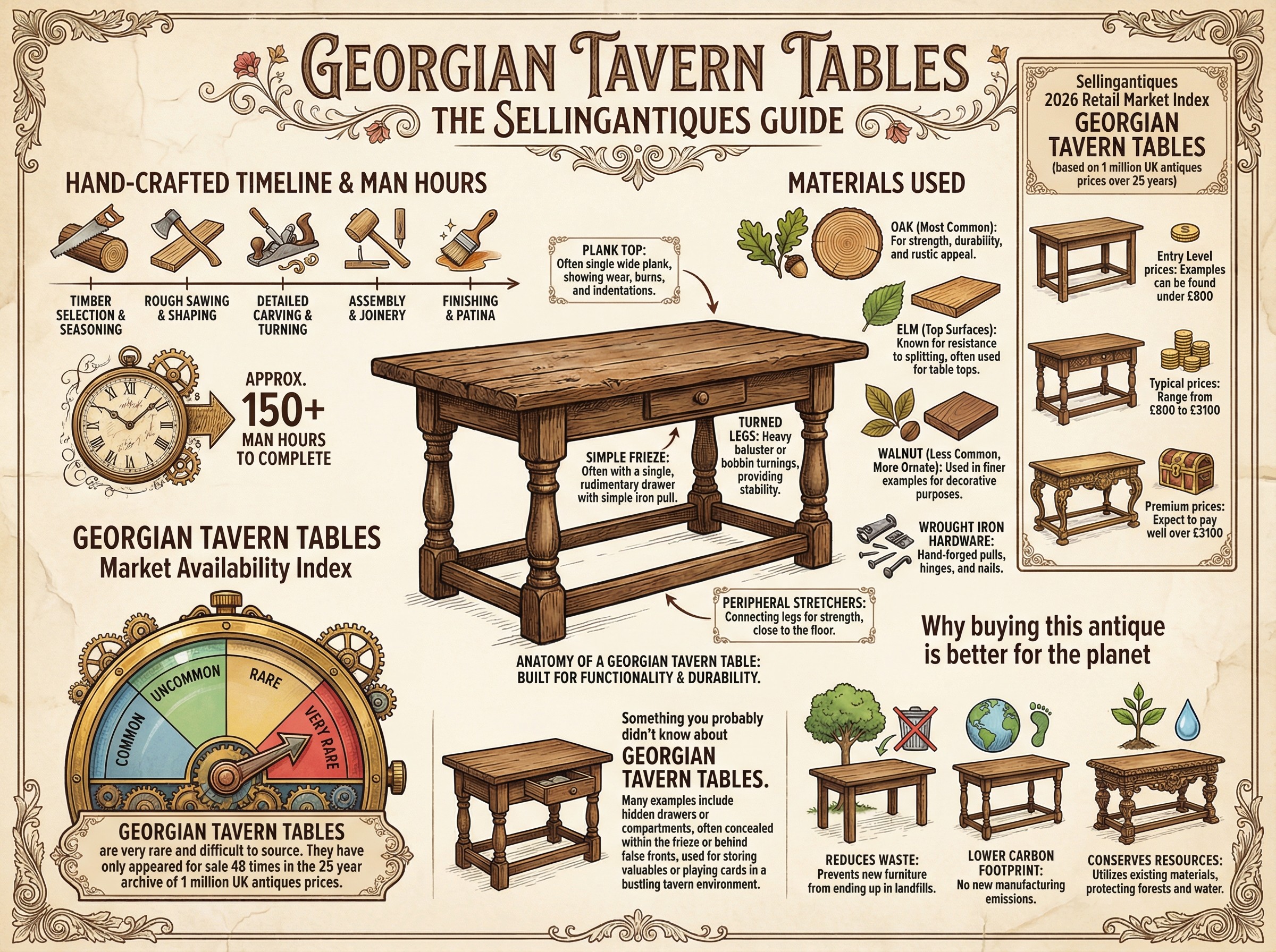 Georgian Tavern Tables Guide Infographic