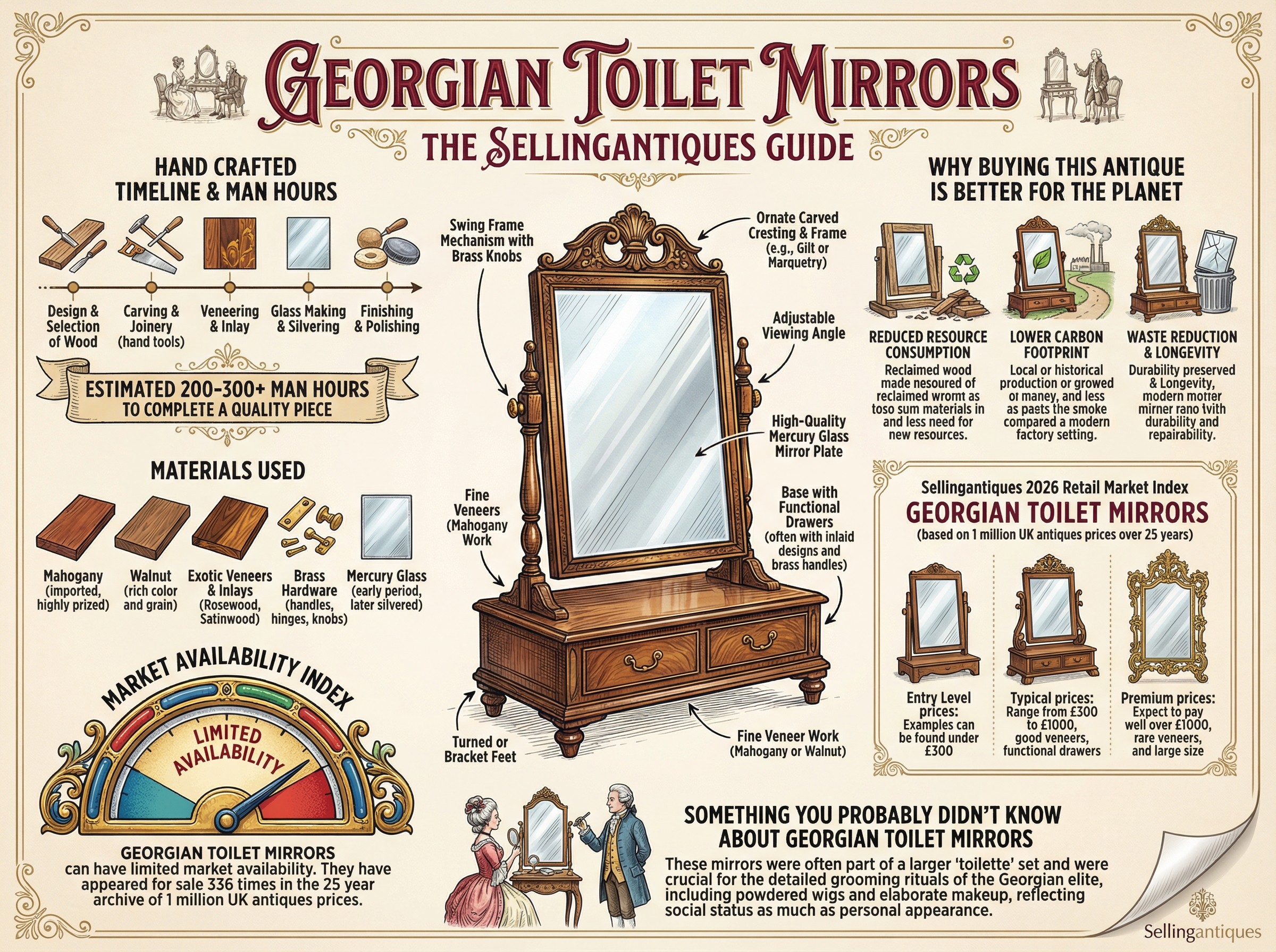 Georgian Toilet Mirrors Guide Infographic
