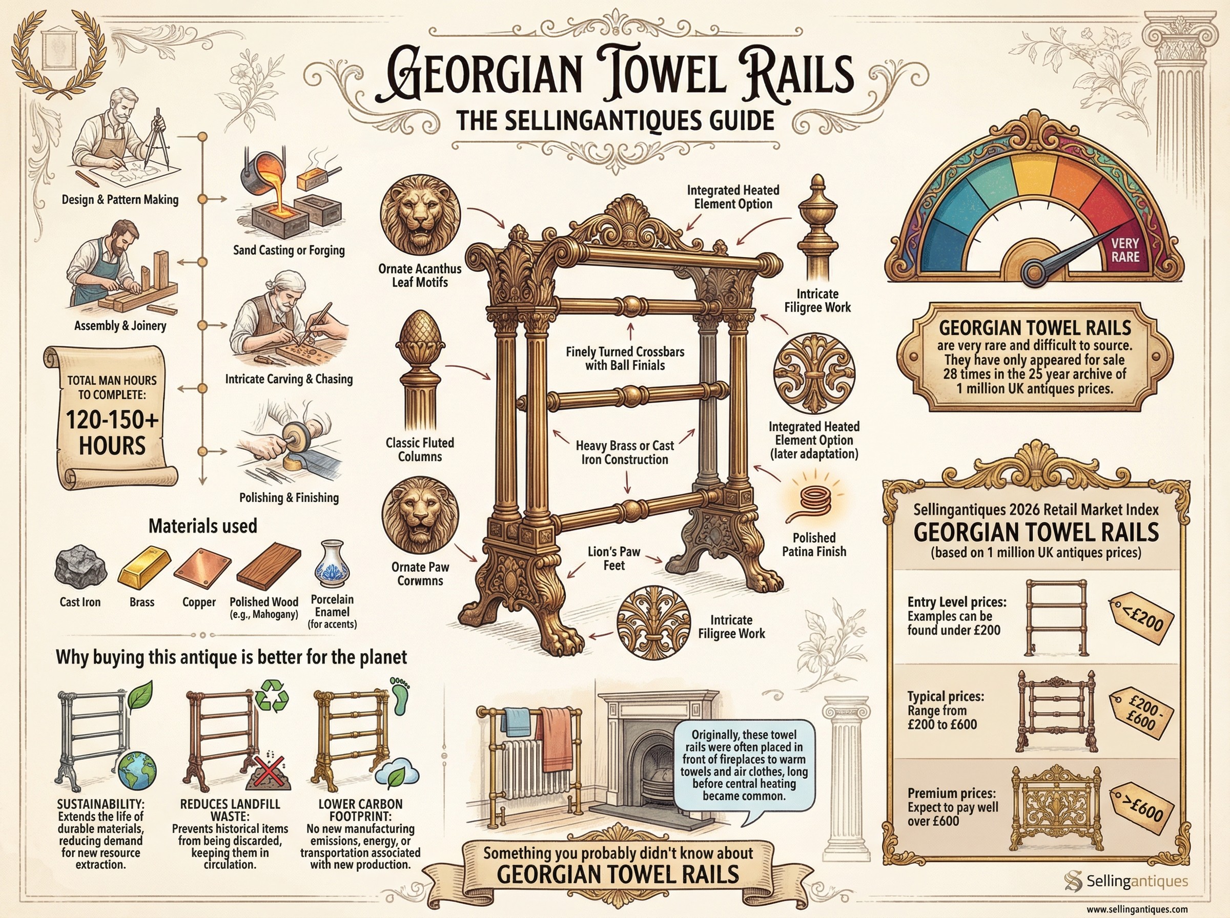 Georgian Towel Rails Guide Infographic
