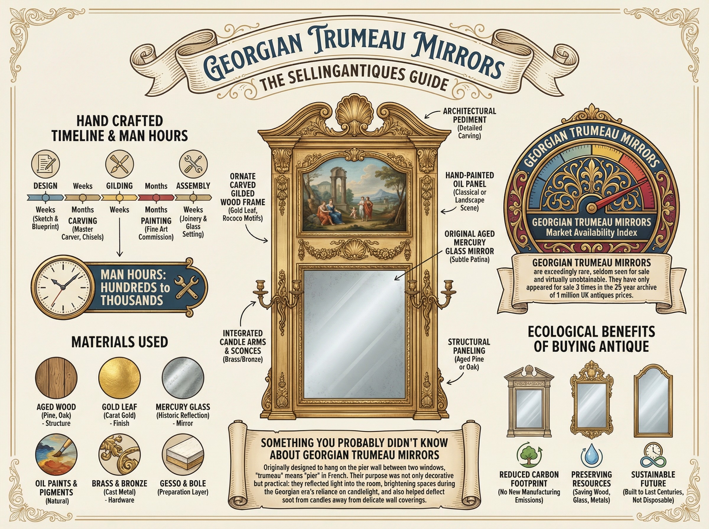 Georgian Trumeau Mirrors Guide Infographic