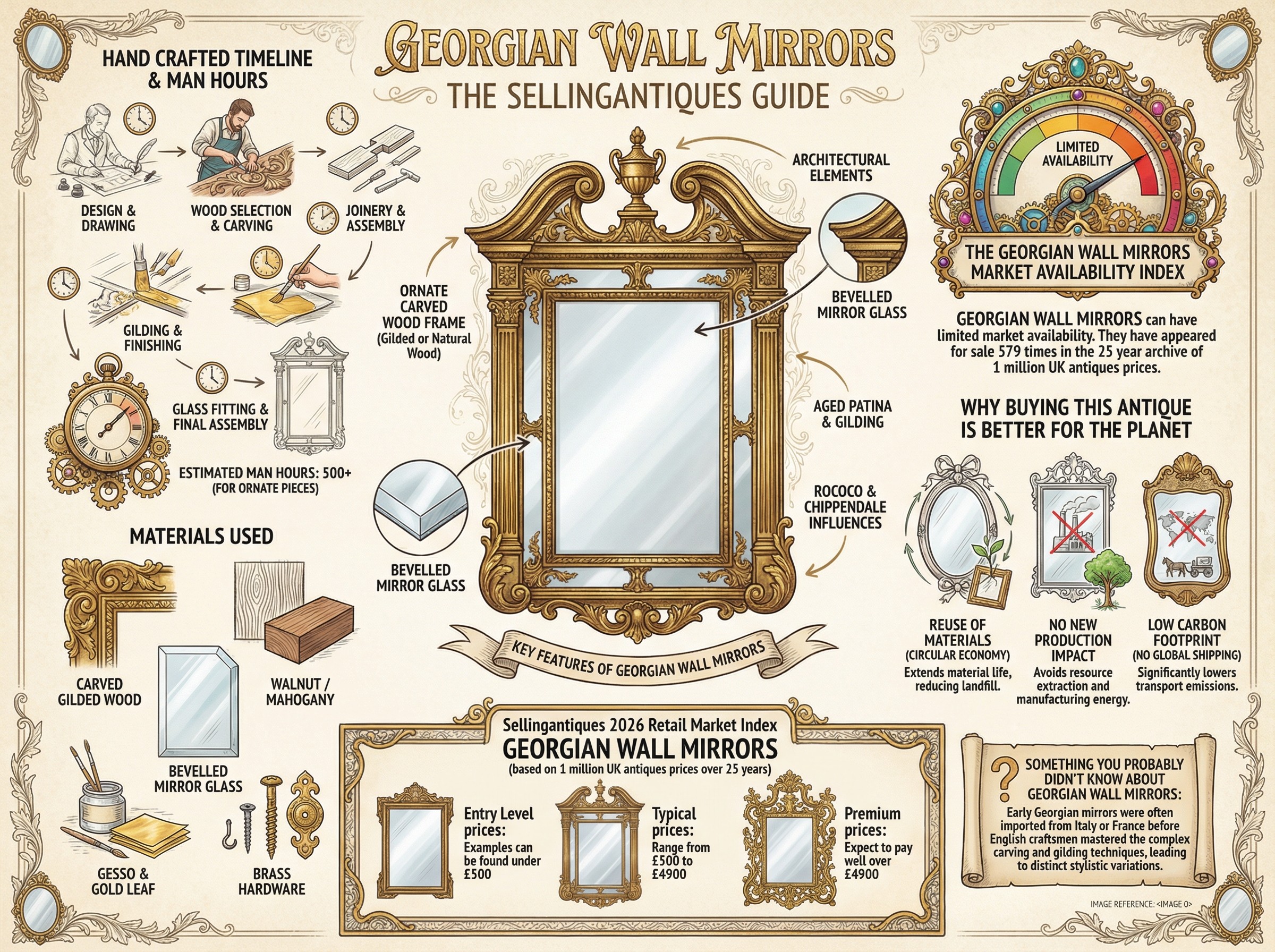 Georgian Wall Mirrors Guide Infographic