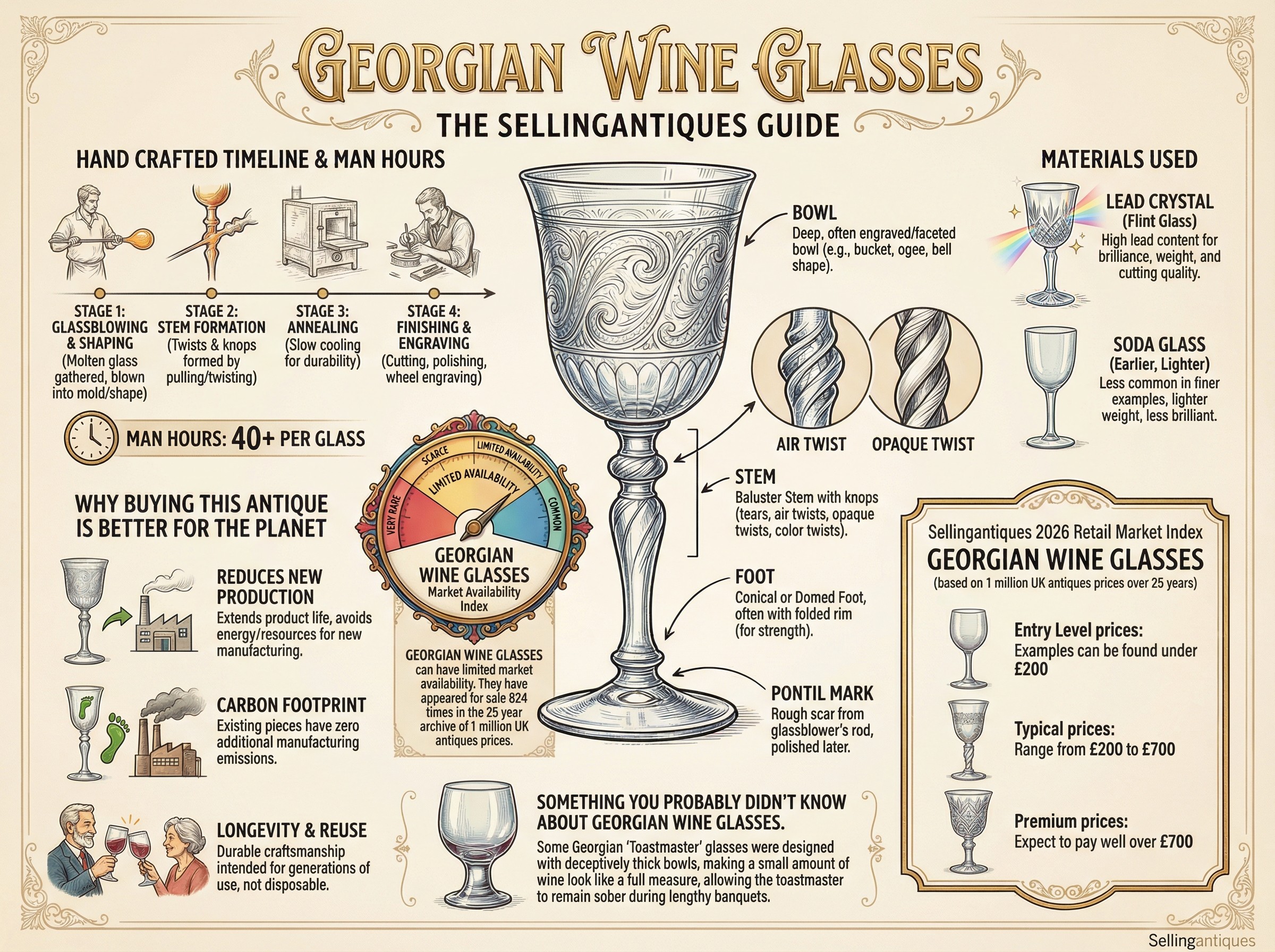 Georgian Wine Glasses Guide Infographic
