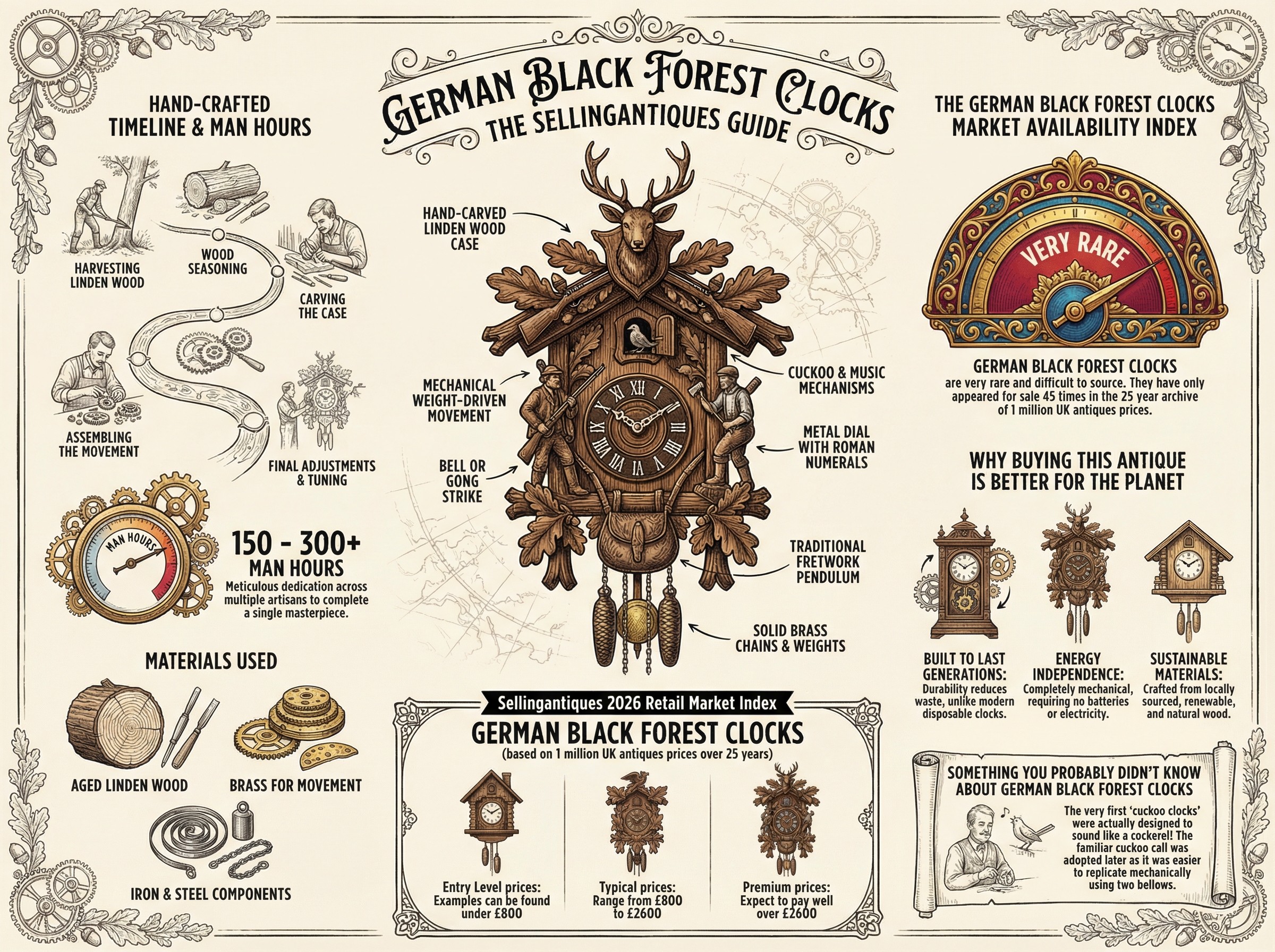 German Black Forest Clocks Guide Infographic