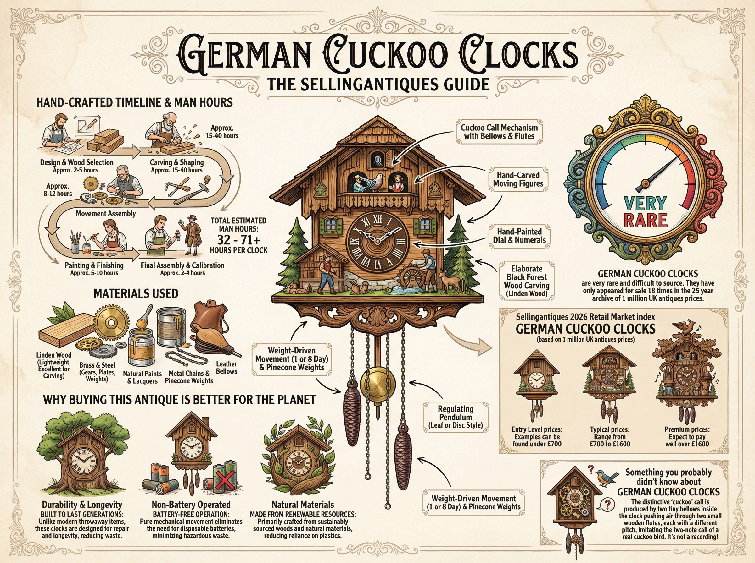 German Cuckoo Clocks Guide Infographic