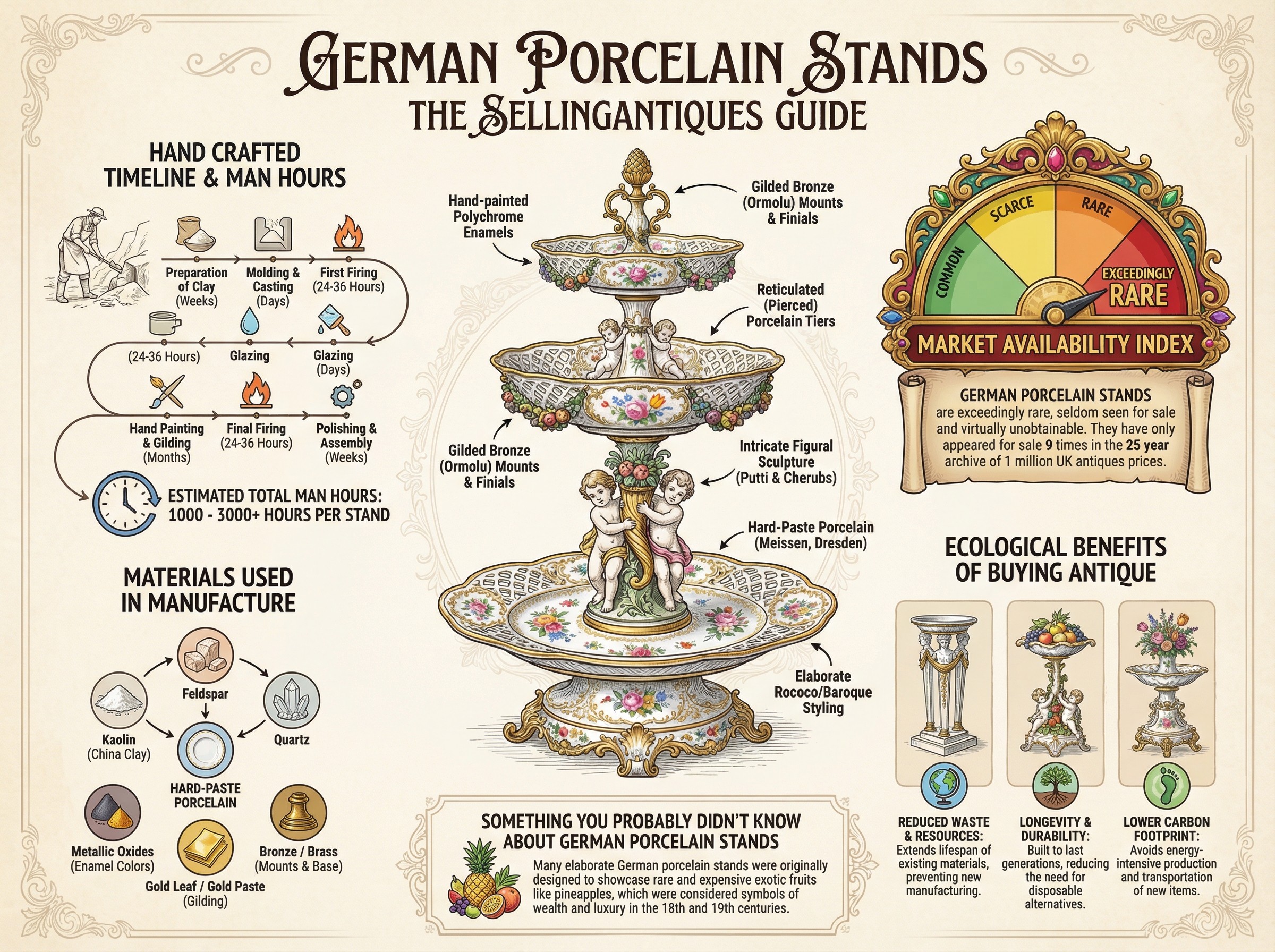 German Porcelain Stands Guide Infographic