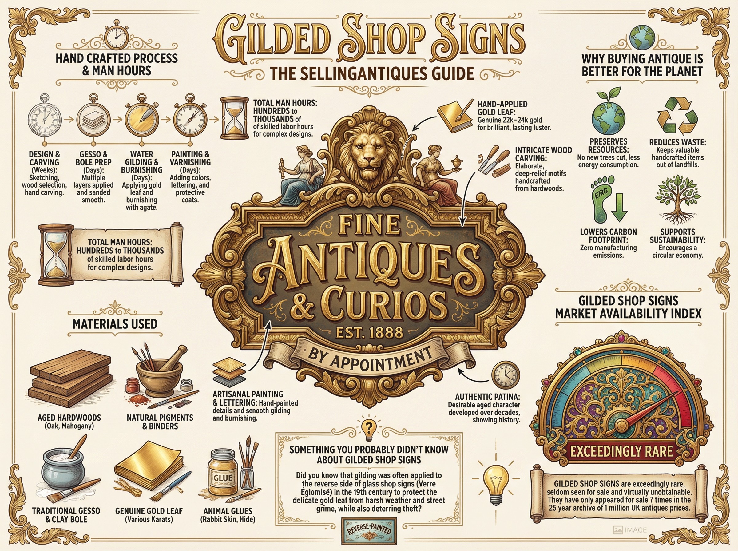 Gilded Shop Signs Guide Infographic