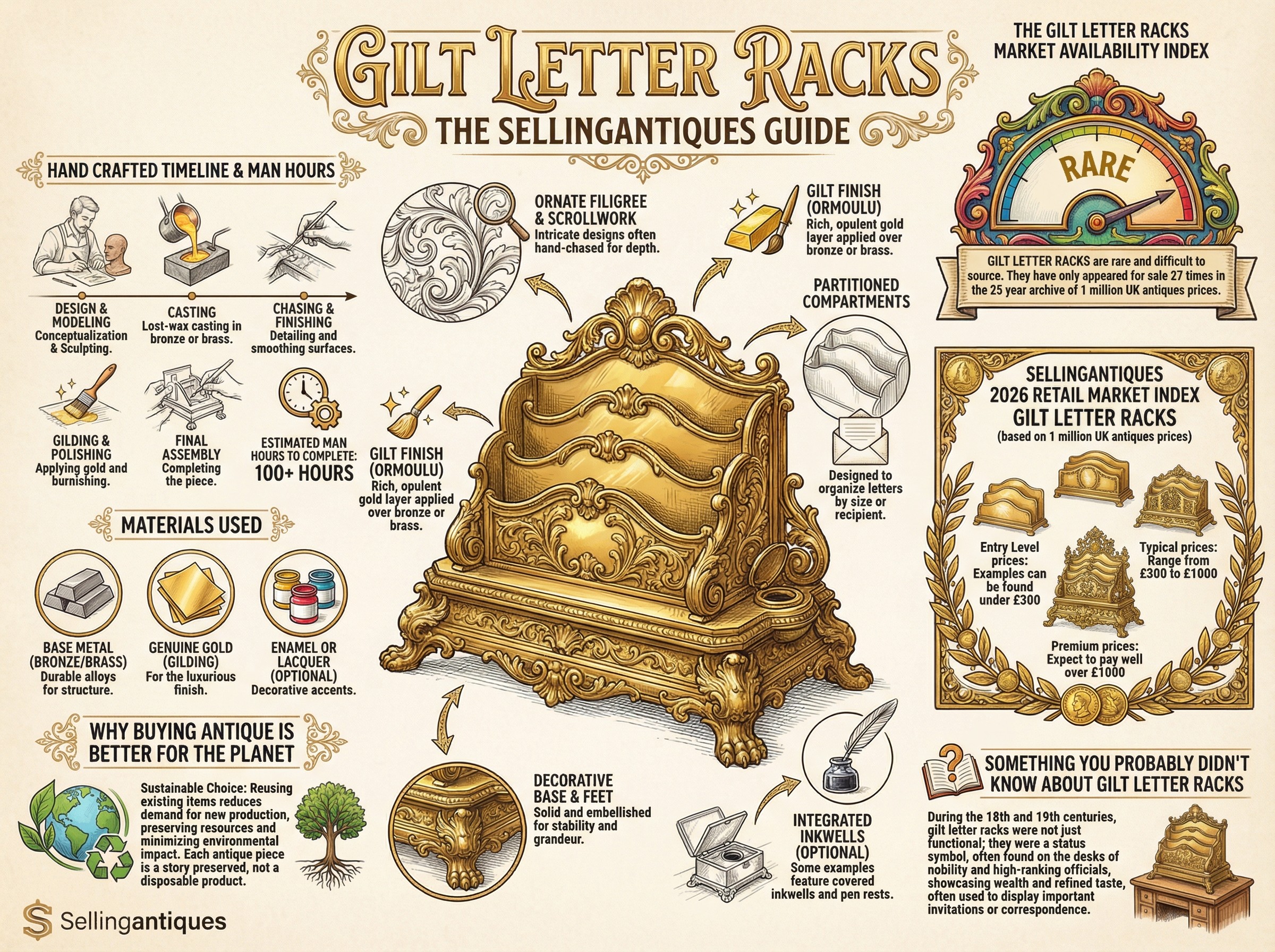 Gilt Letter Racks Guide Infographic